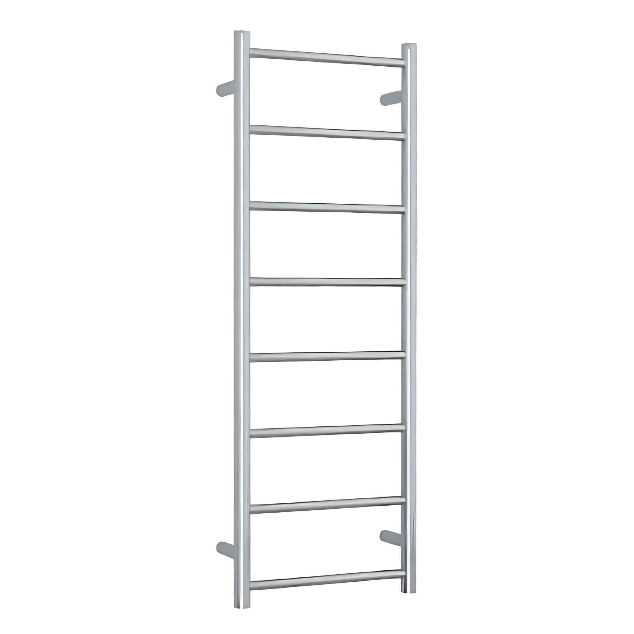 THERMOGROUP 8-BAR ROUND LADDER HEATED TOWEL RAIL POLISHED STAINLESS STEEL 400MM