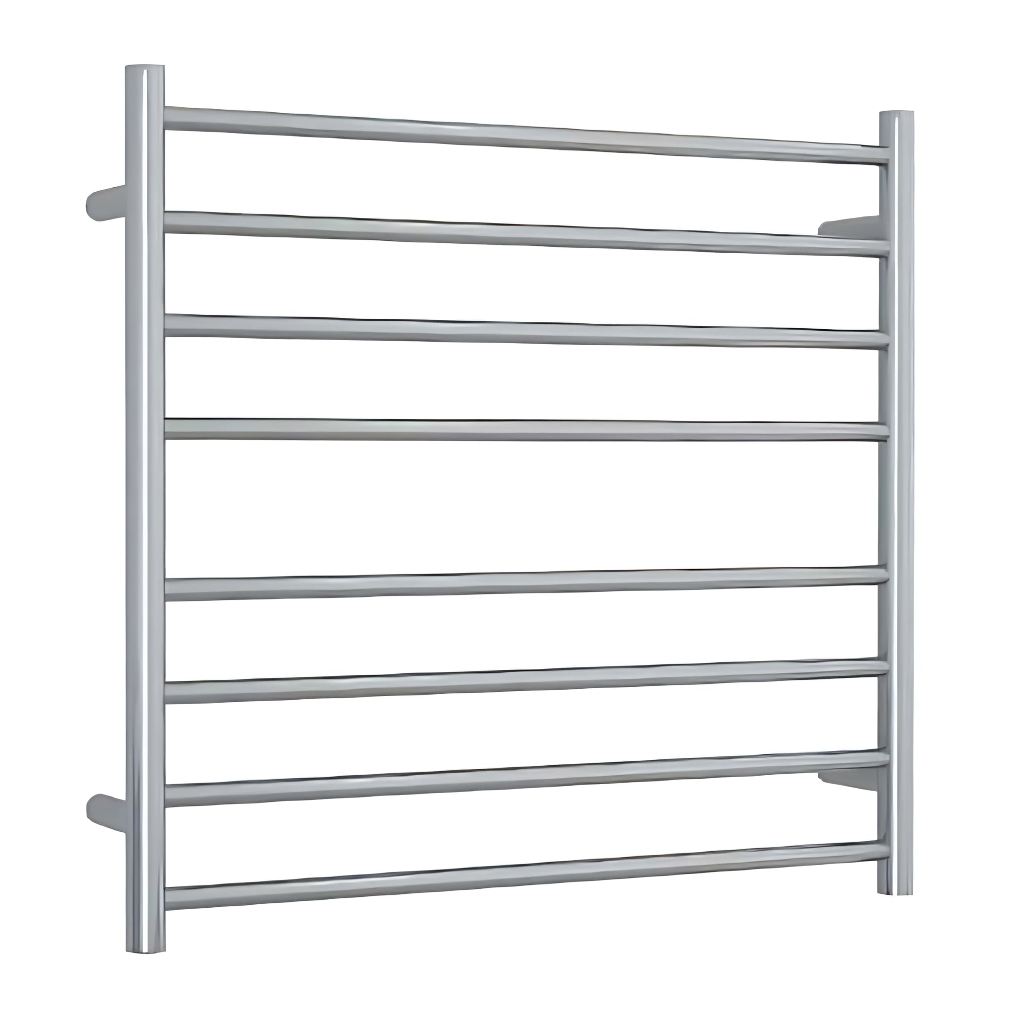 THERMOGROUP 8-BAR ROUND LADDER HEATED TOWEL RAIL POLISHED STAINLESS STEEL 750MM