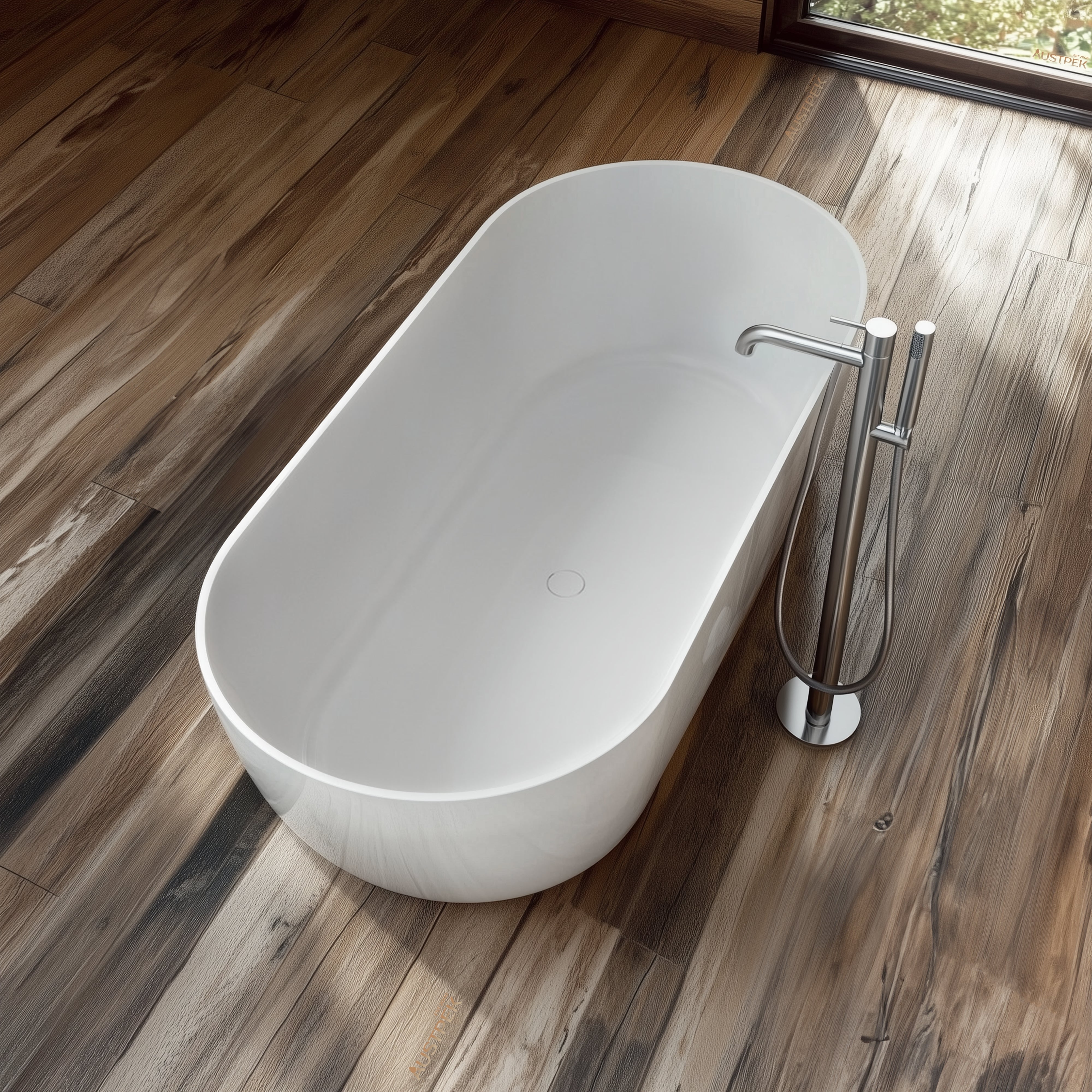 STONEHAVEN MONARCH FREESTANDING STONE BATHTUB (AVAILABLE IN 1700MM AND 1800MM)