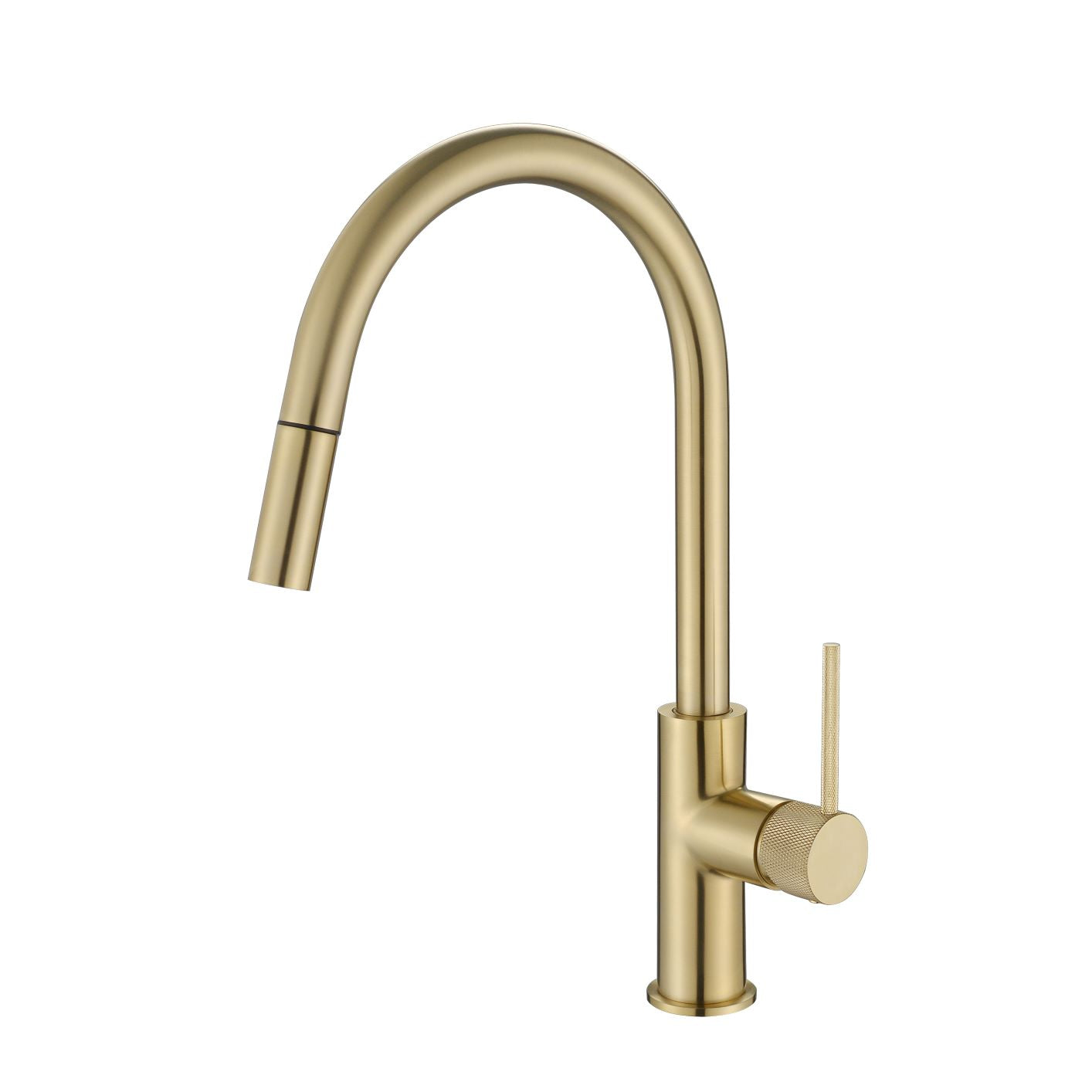 MODERN NATIONAL STAR MINI PULL OUT KITCHEN MIXER WITH KNURLED HANDLE 393MM BRUSHED BRONZE