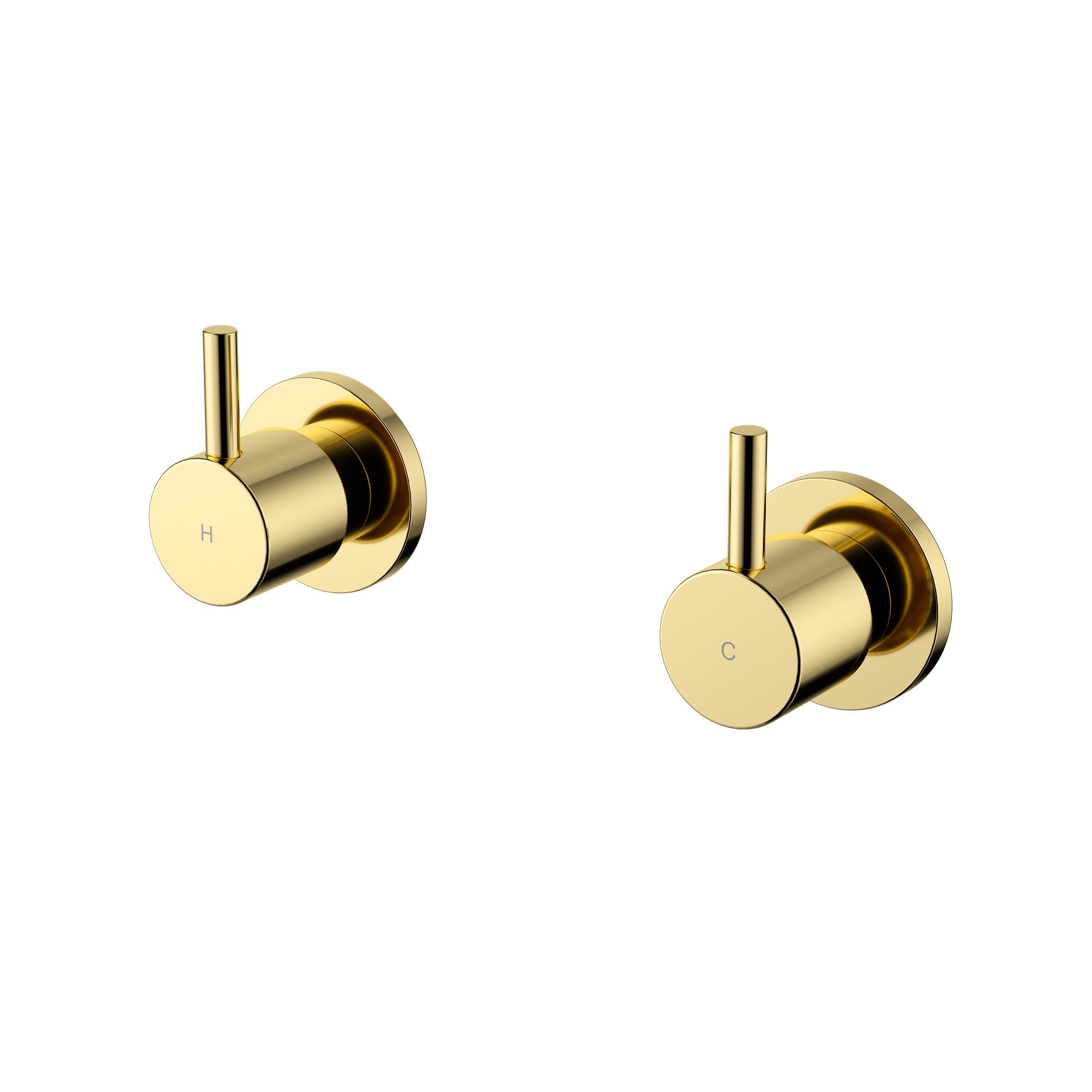 MODERN NATIONAL STAR MINI WALL TOP ASSEMBLIES POLISHED BRASS