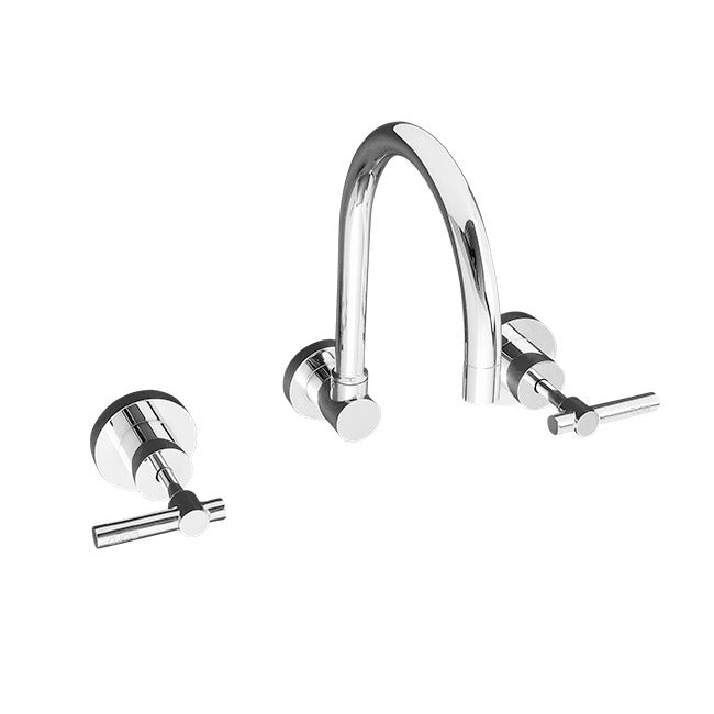 LINKWARE SABINE LEVER WALL SINK SET CHROME