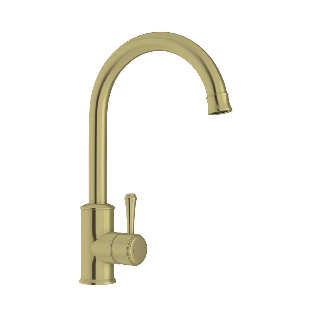 LINKWARE AUGUSTINE LEAD FREE SINK MIXER 350MM PVD GOLD