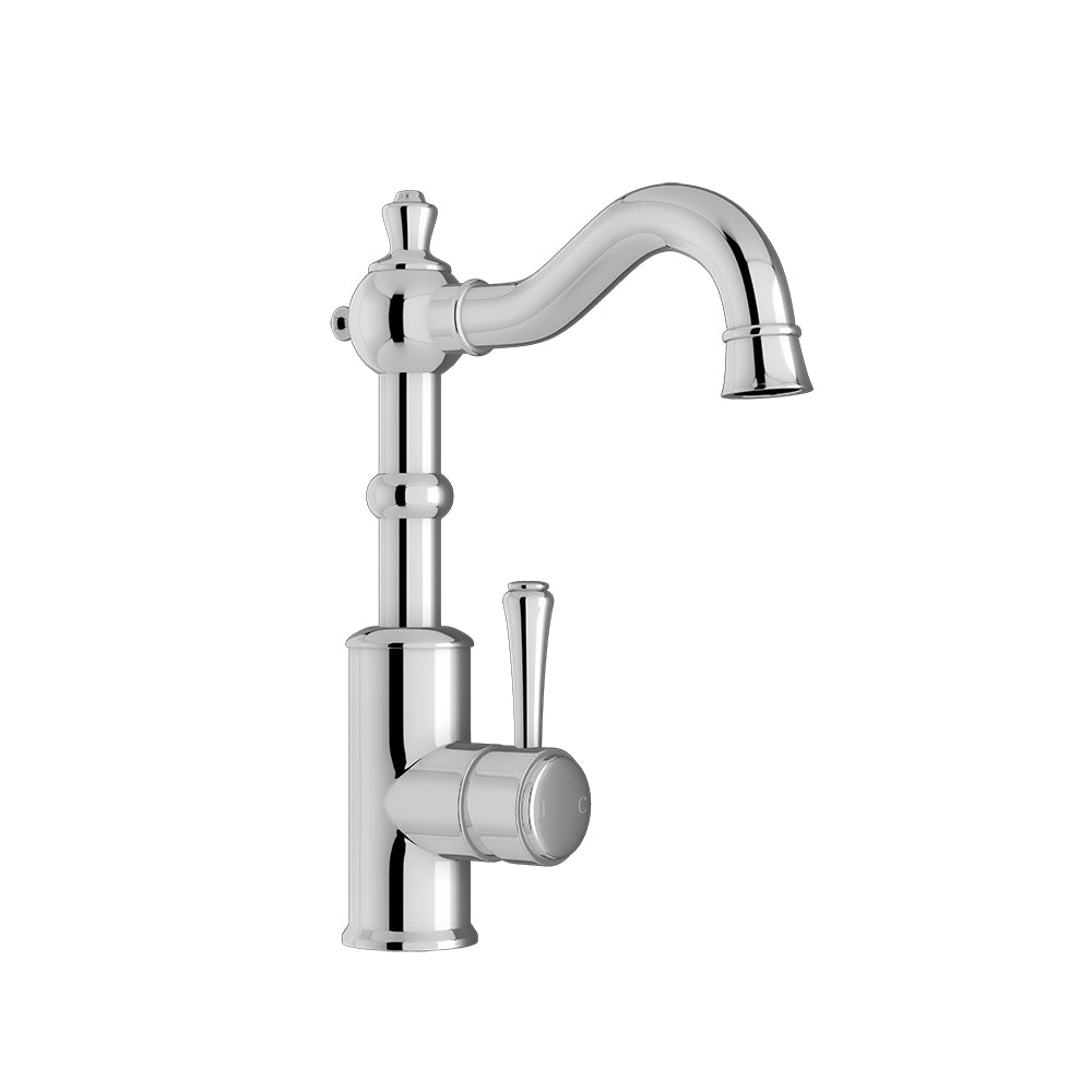 LINKWARE AUGUSTINE LEAD FREE BASIN MIXER 250MM CHROME