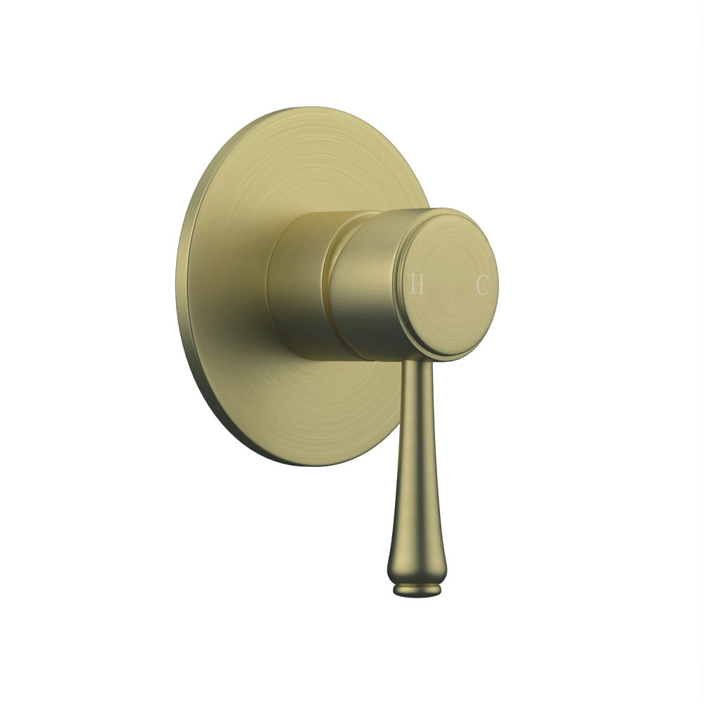 LINKWARE AUGUSTINE LEAD FREE WALL MIXER 100MM PVD GOLD