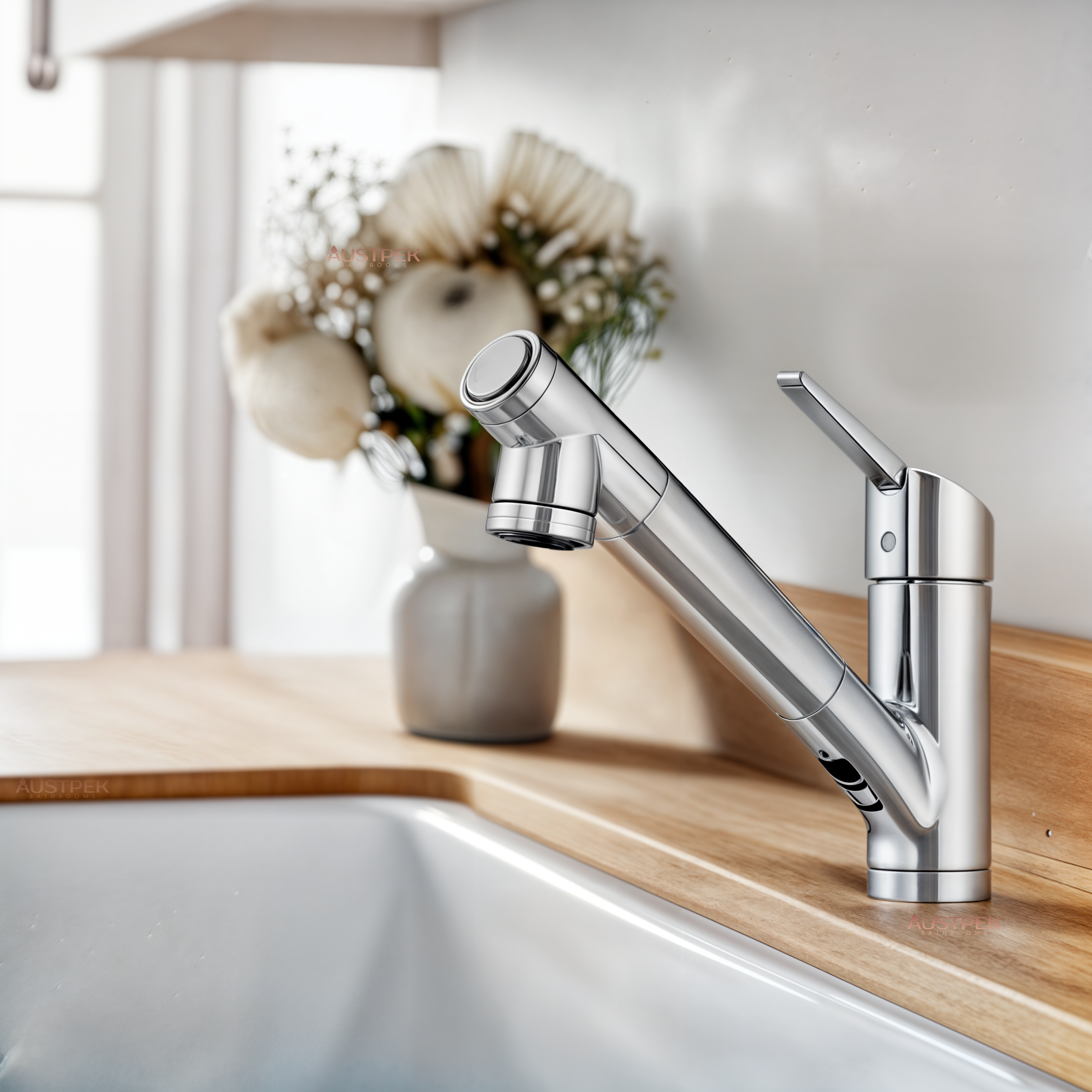 TAQUA T-3 BUILT-IN FILTRATION SINK MIXER 234MM CHROME