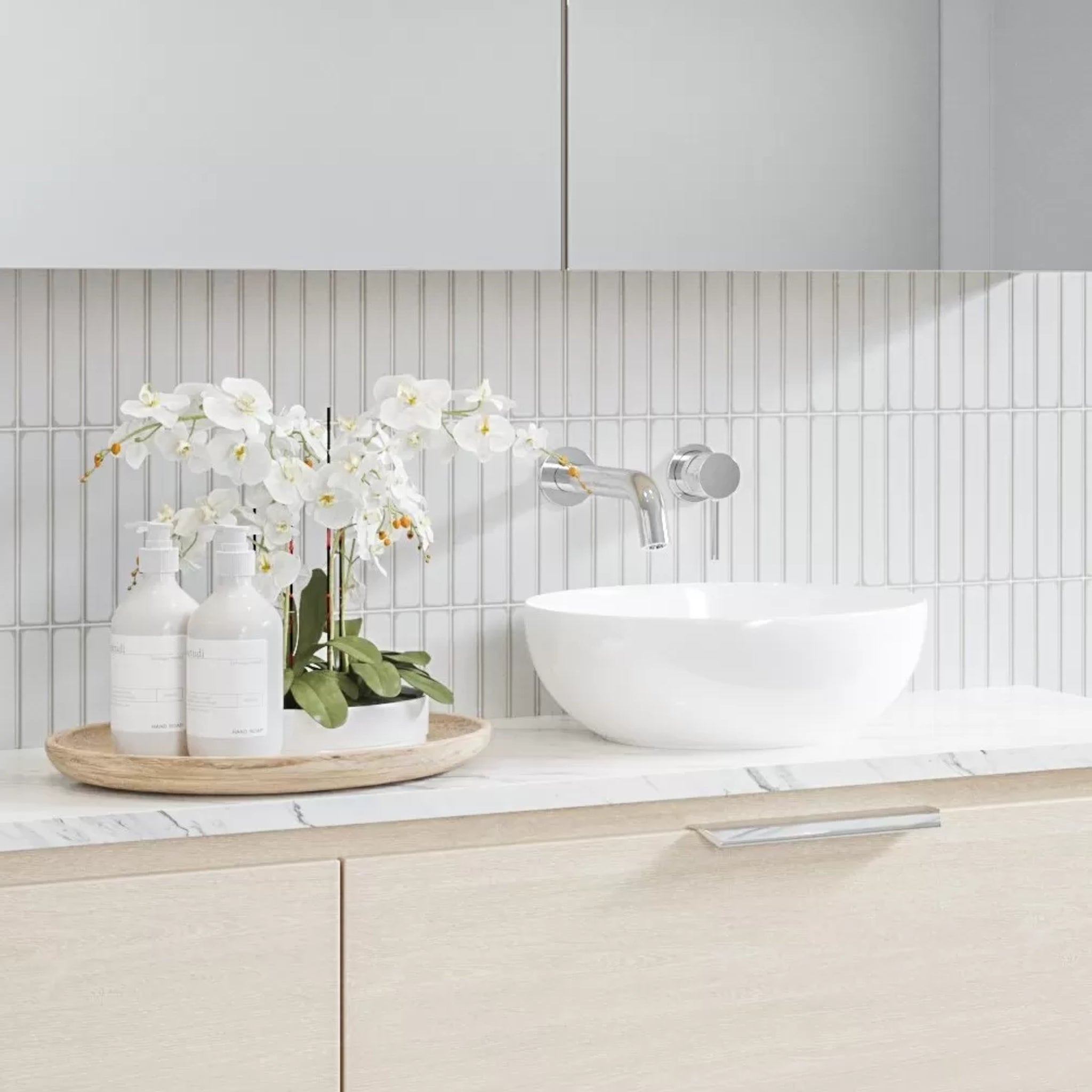 TIMBERLINE JESSIE ABOVE COUNTER BASIN GLOSS WHITE 320MM