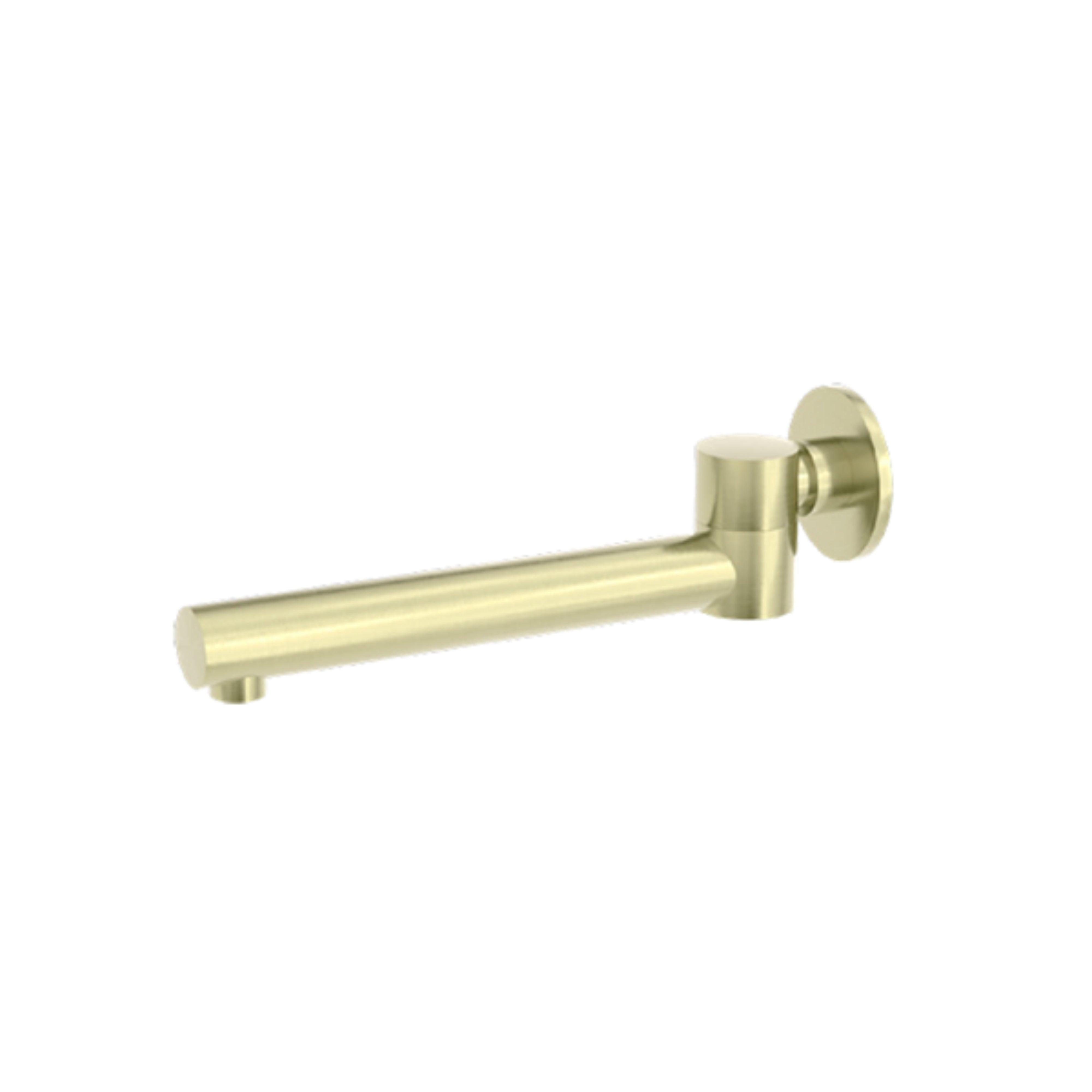 NERO DOLCE DOLCE WALL MOUNTED SWIVEL BATH SPOUT 242MM BRUSHED GOLD