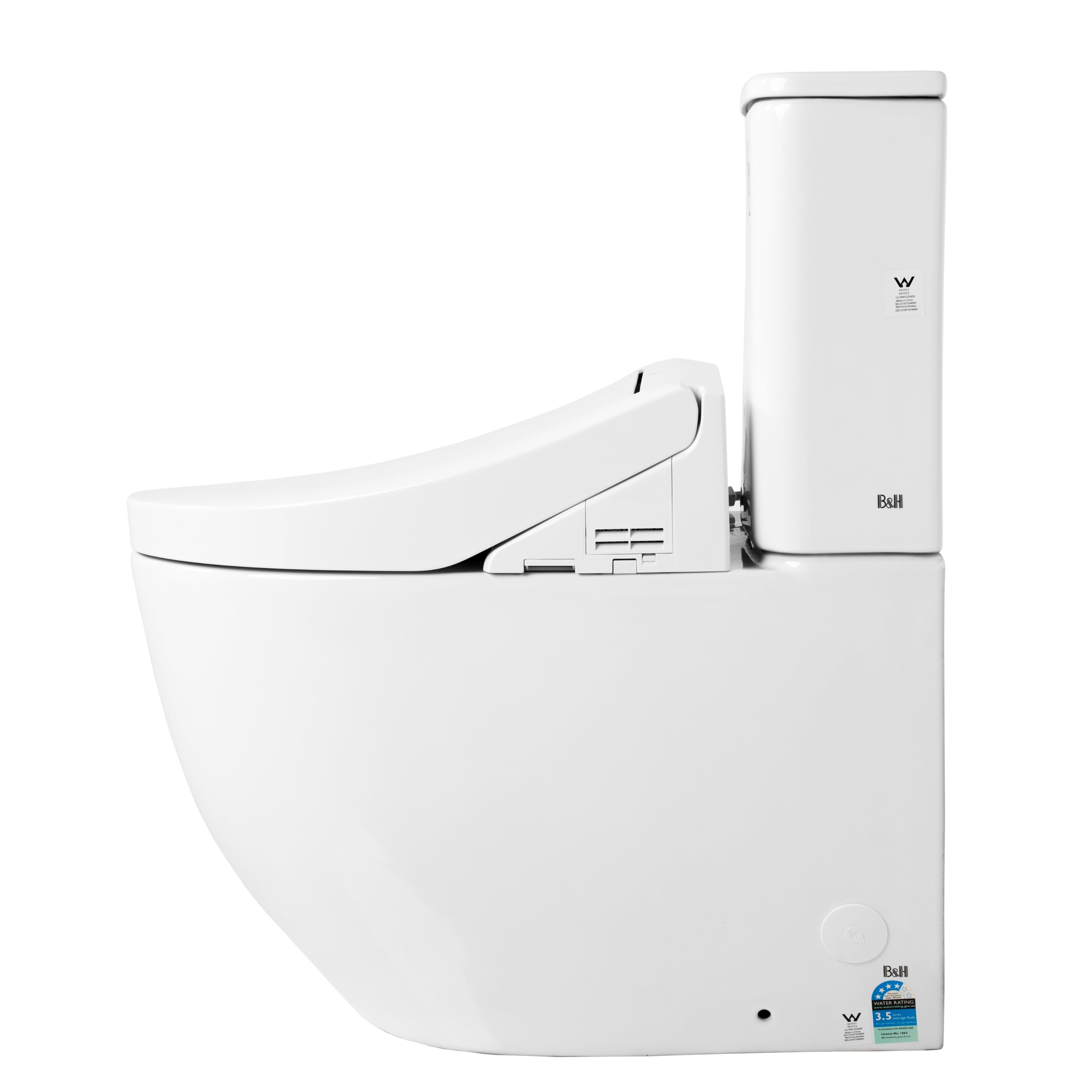 TOTO C2 WASHLET W/ SIDE CONTROL AND BTW TOILET SUITE PACKAGE ELONGATED GLOSS WHITE