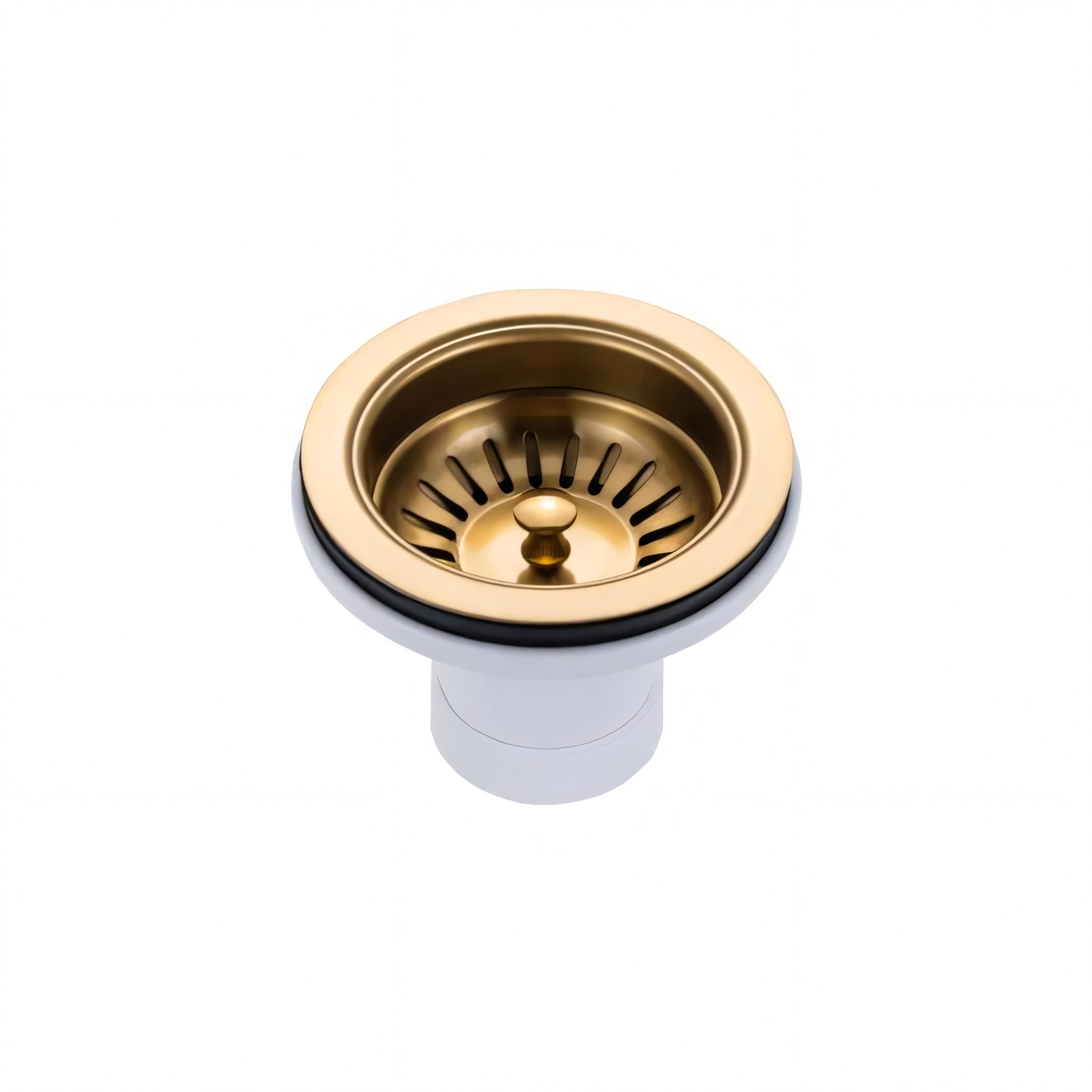 AQUAPERLA T304 HANDMADE SINGLE BOWL SINK BRUSHED GOLD 600MM