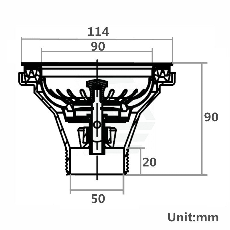 AQUAPERLA NON OVERFLOW KITCHEN SINK WASTE BRUSHED BRASS