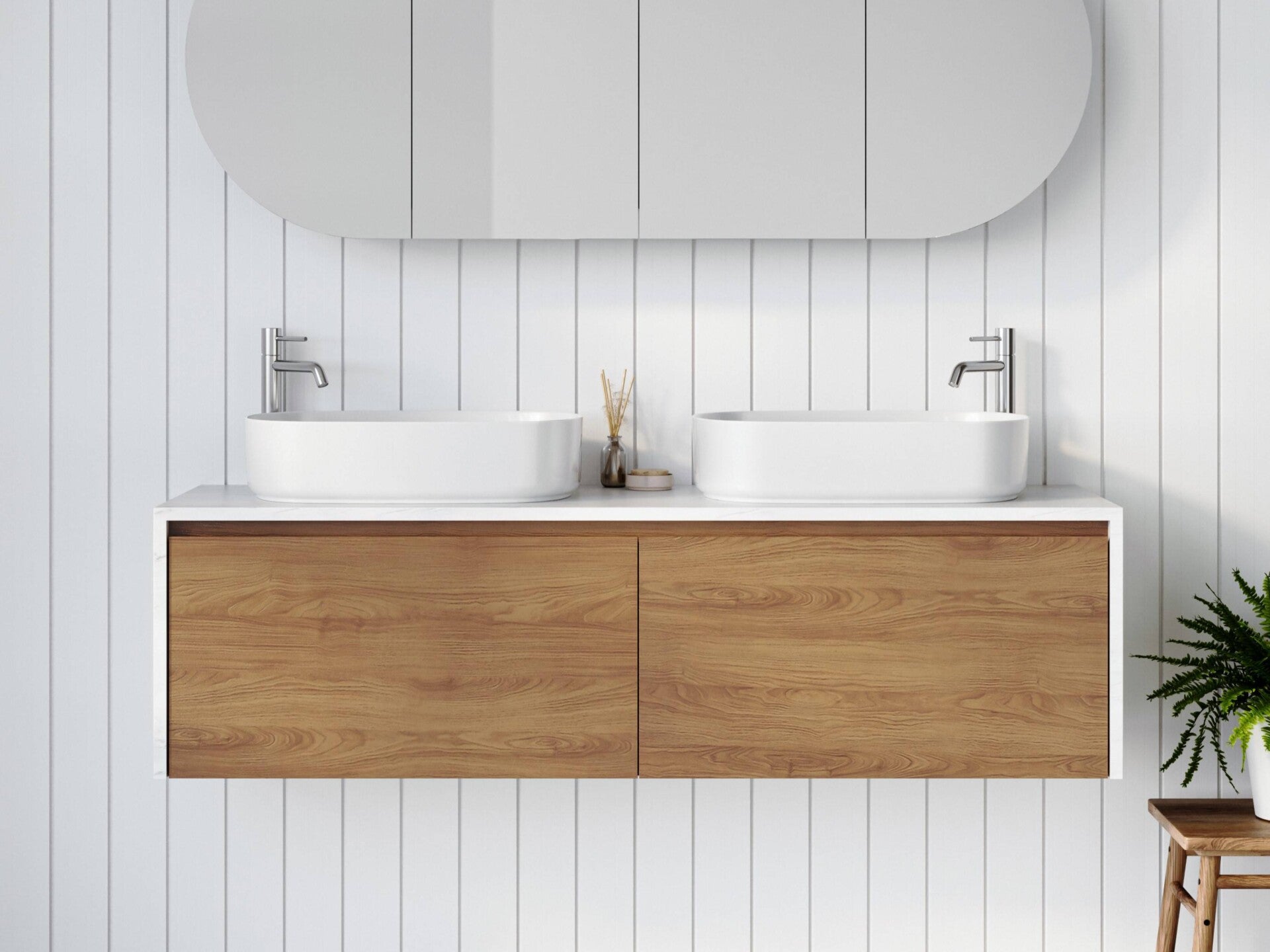 TIMBERLINE AINSWORTH CUSTOM WALL HUNG VANITY (ALL SIZING)