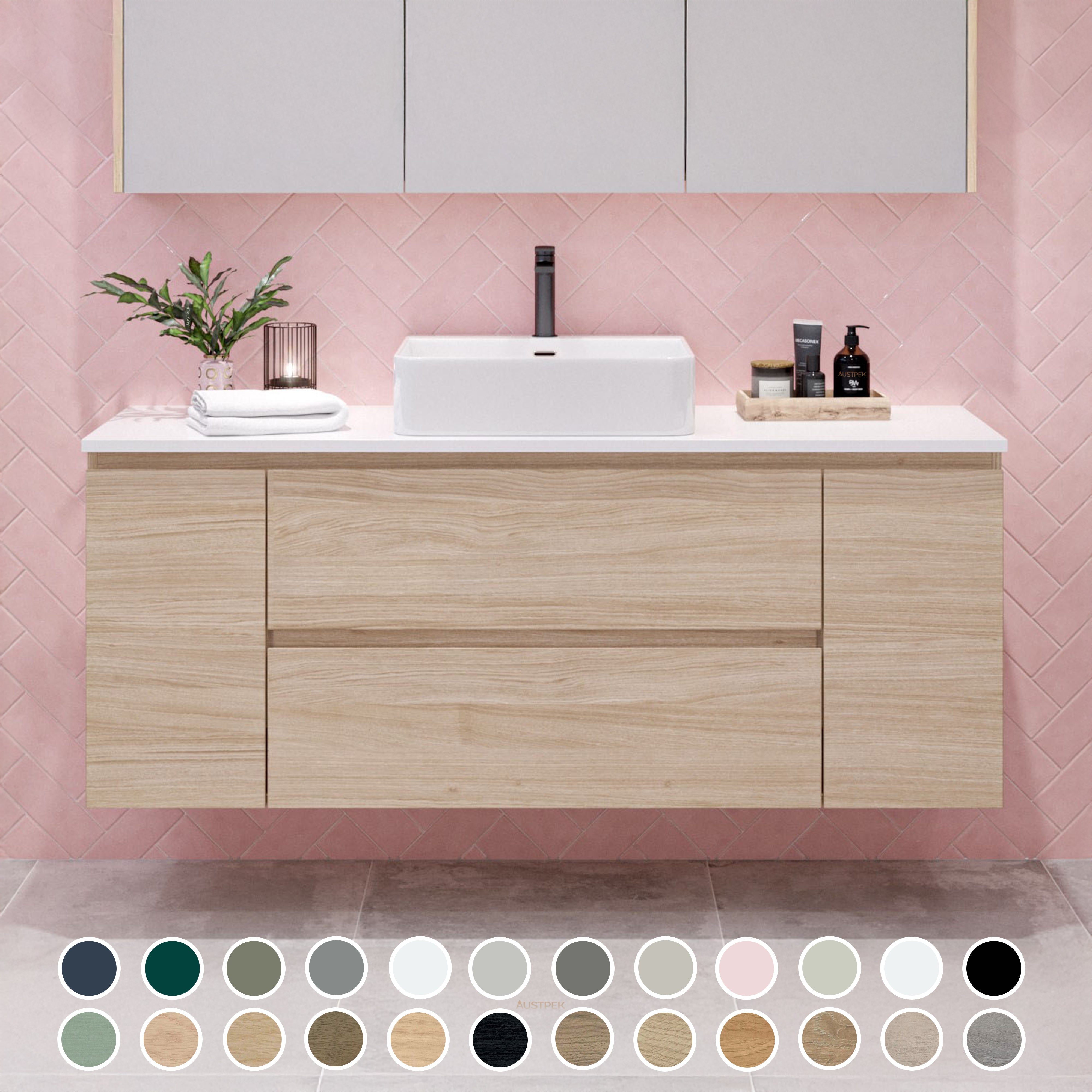 TIMBERLINE MARSHALL CUSTOM WALL HUNG VANITY (ALL SIZING)