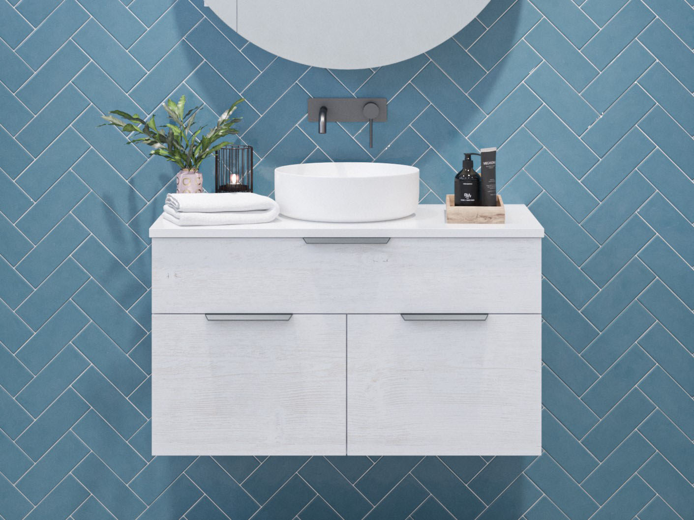 TIMBERLINE TAYLOR CUSTOM WALL HUNG VANITY (ALL SIZING)