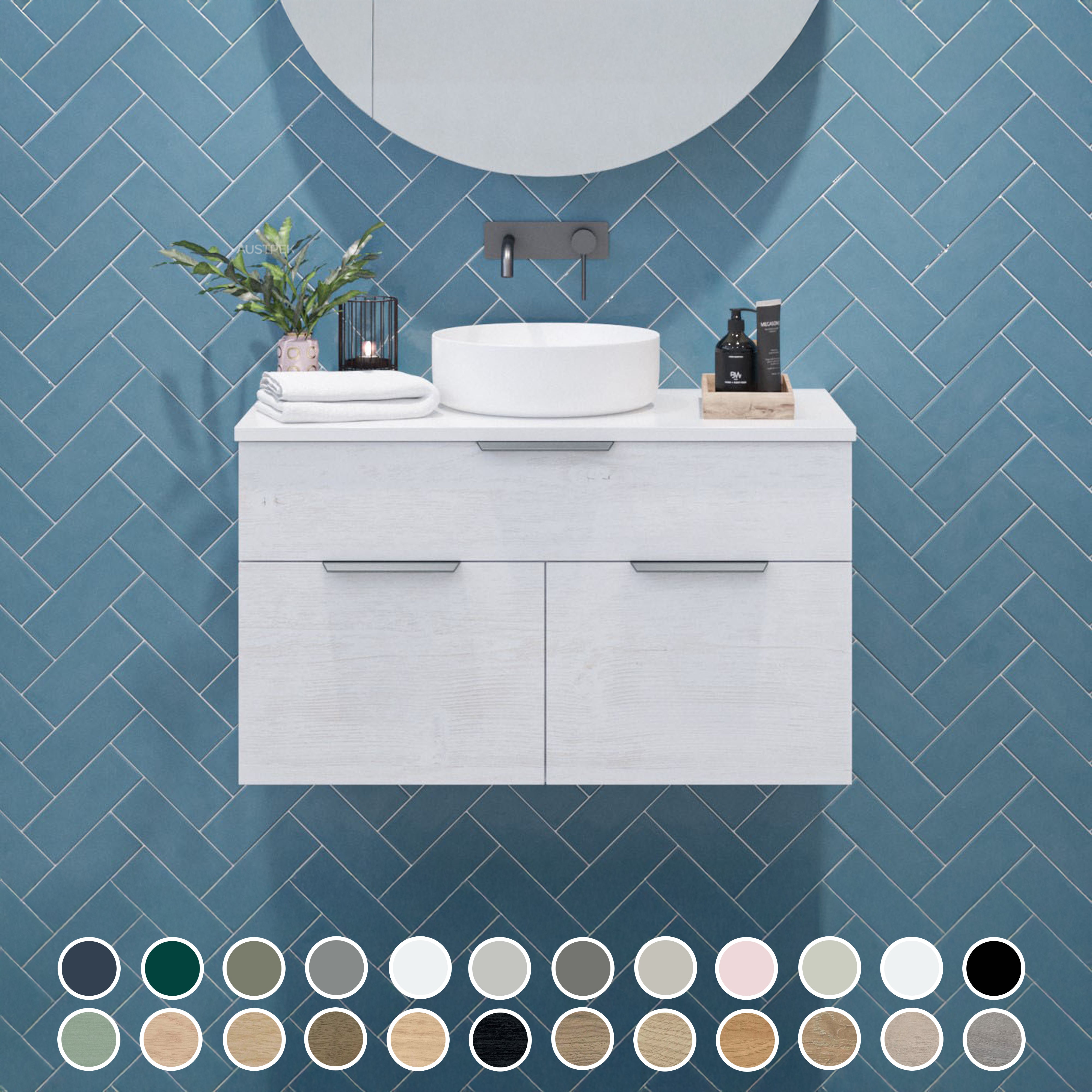 TIMBERLINE TAYLOR CUSTOM WALL HUNG VANITY (ALL SIZING)