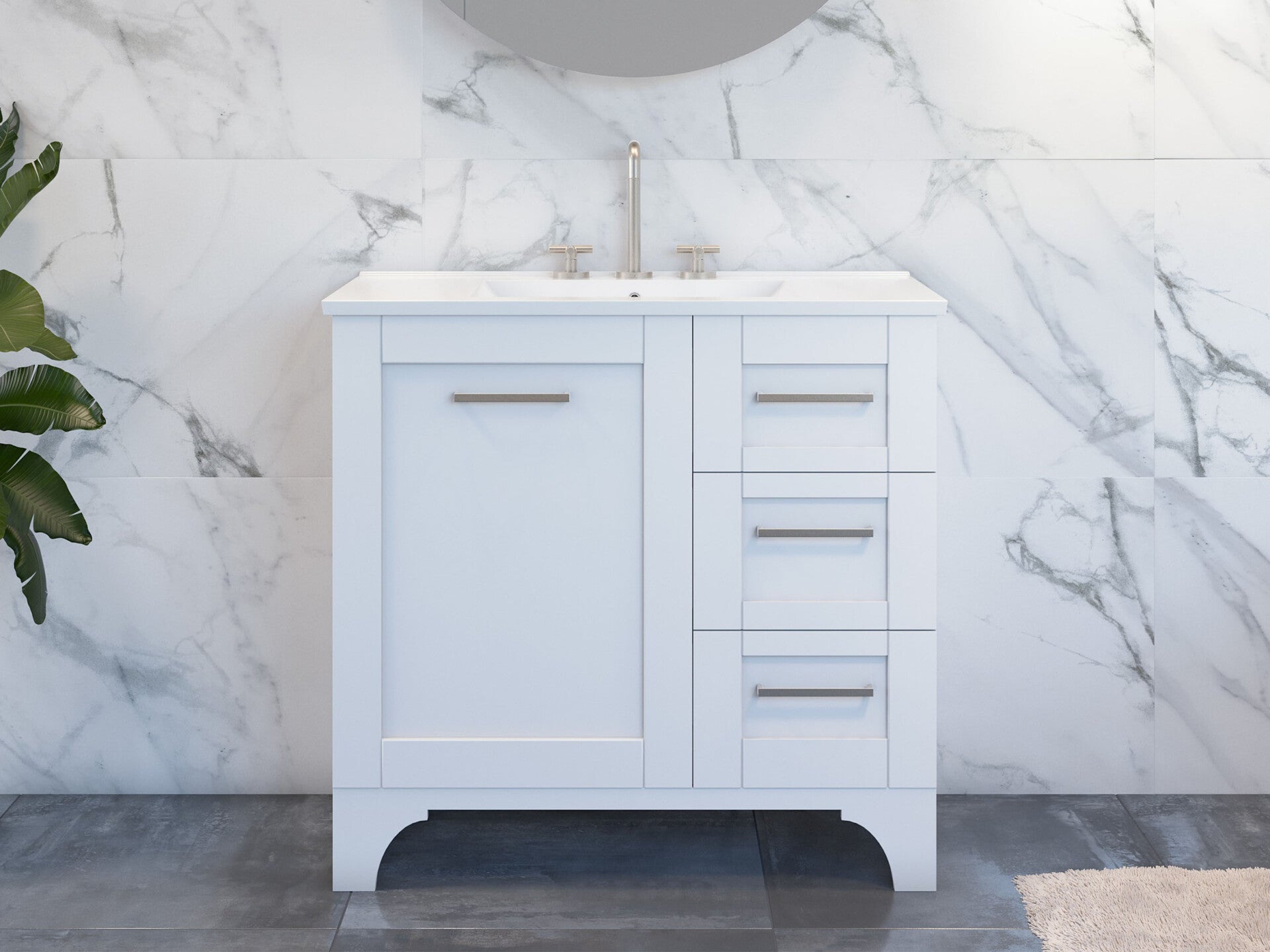 TIMBERLINE WINDSOR CUSTOM FLOOR STANDING VANITY (ALL SIZING)