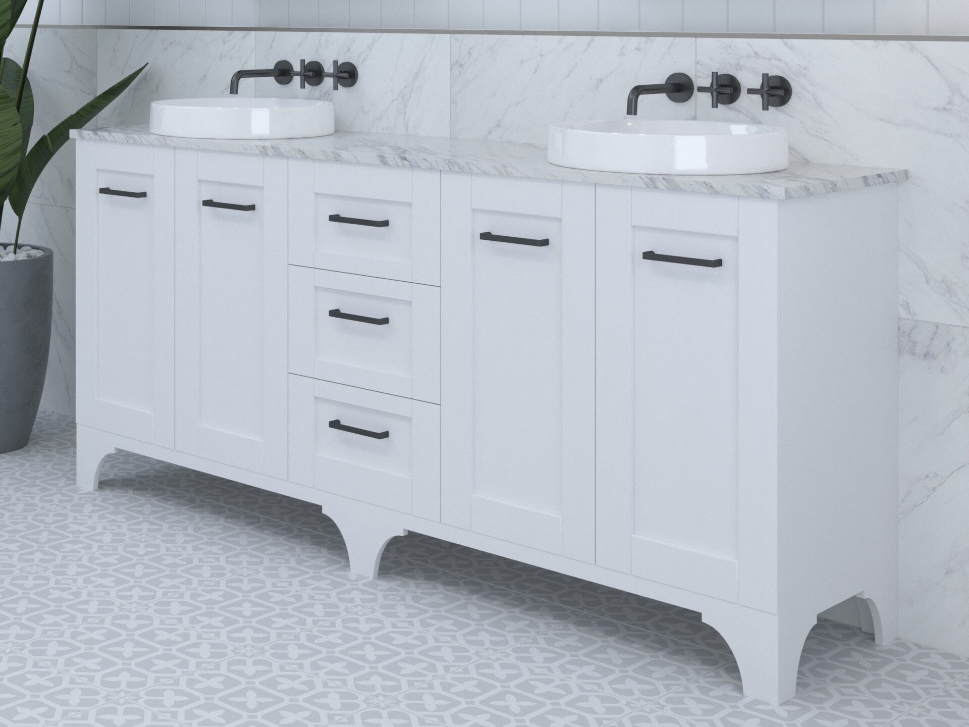 TIMBERLINE WINDSOR CUSTOM FLOOR STANDING VANITY (ALL SIZING)