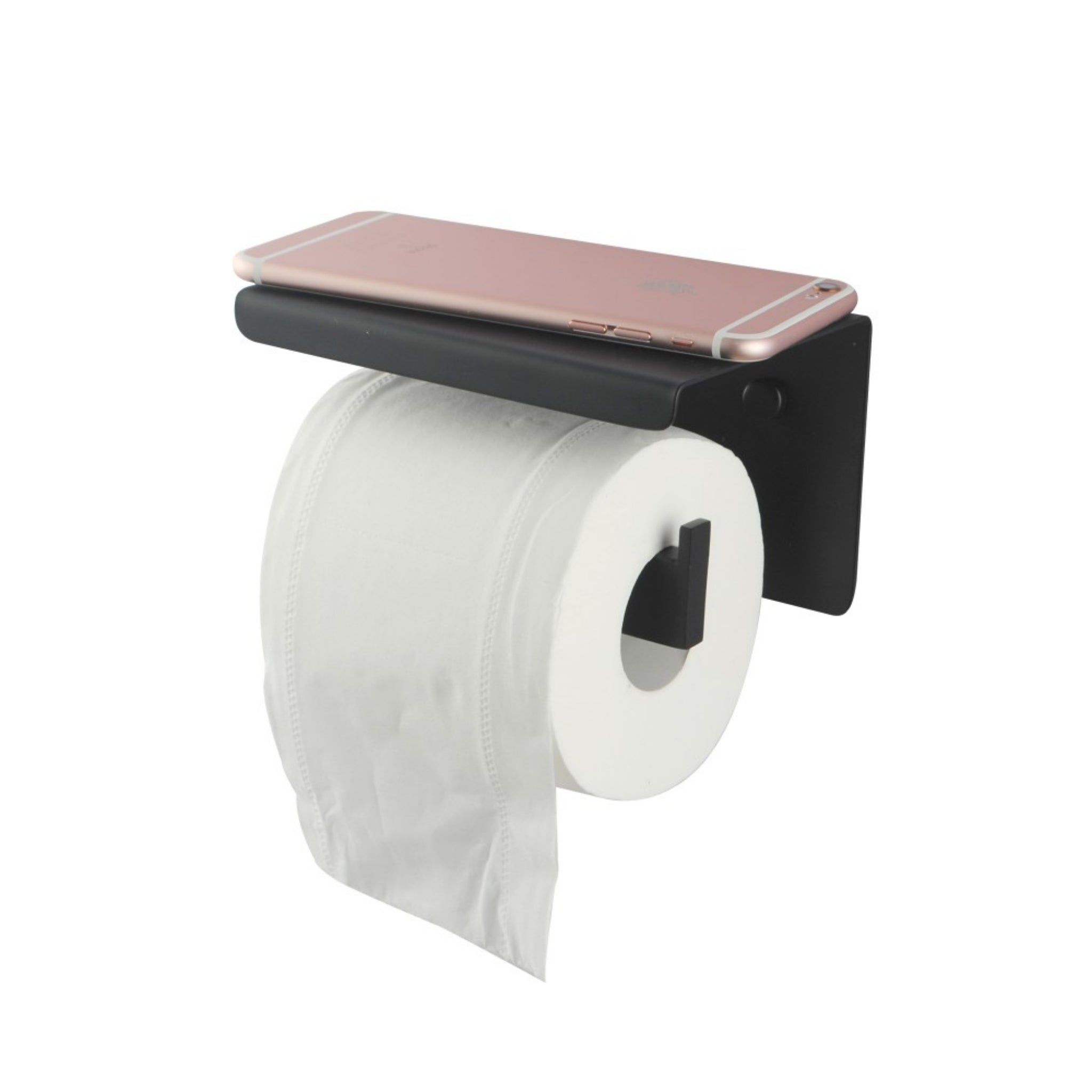 AQUAPERLA IVANO TOILET PAPER HOLDER BLACK