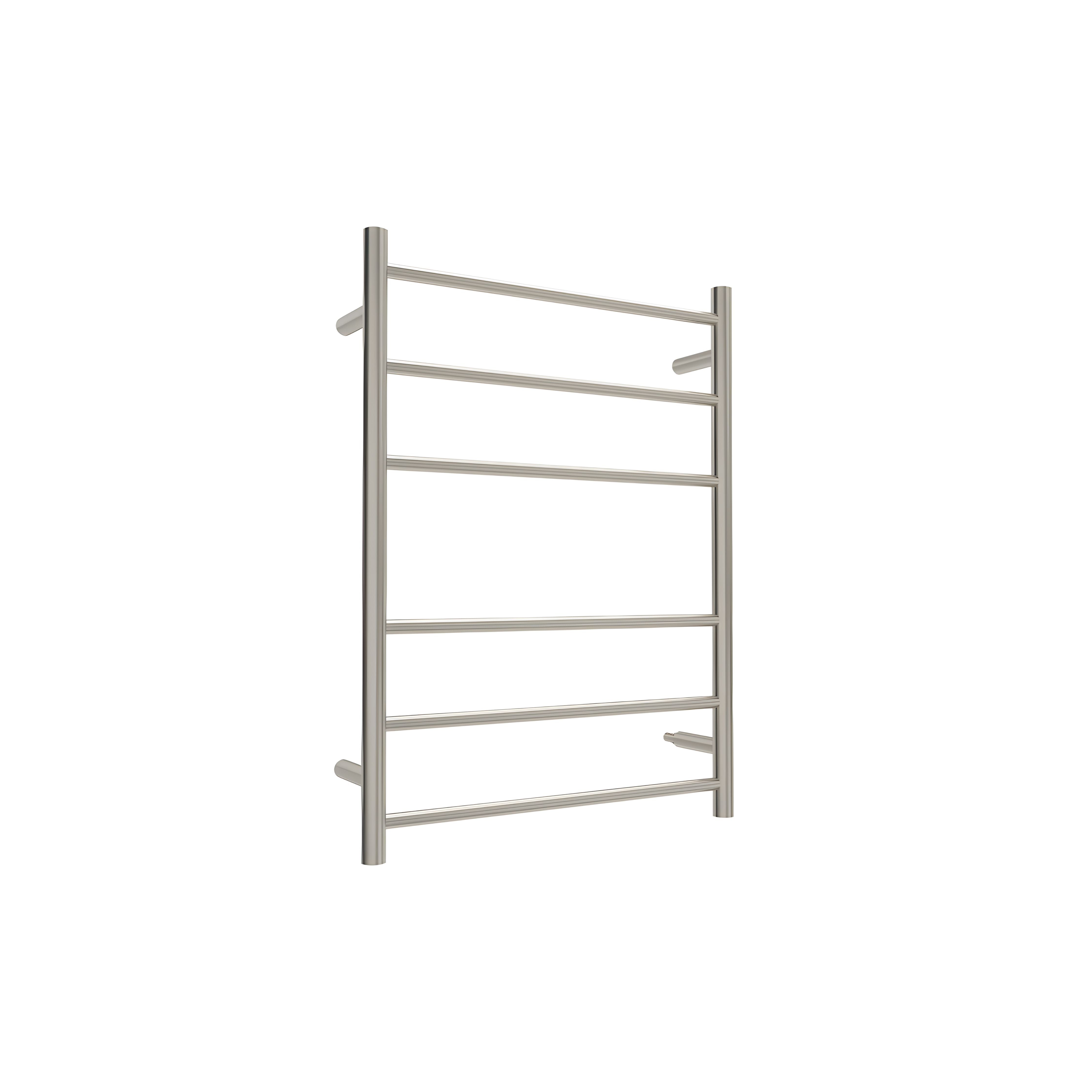 LINSOL AVID 6 BAR HEATED TOWEL RAIL BRUSHED NICKEL 800MM Austpek Bathrooms