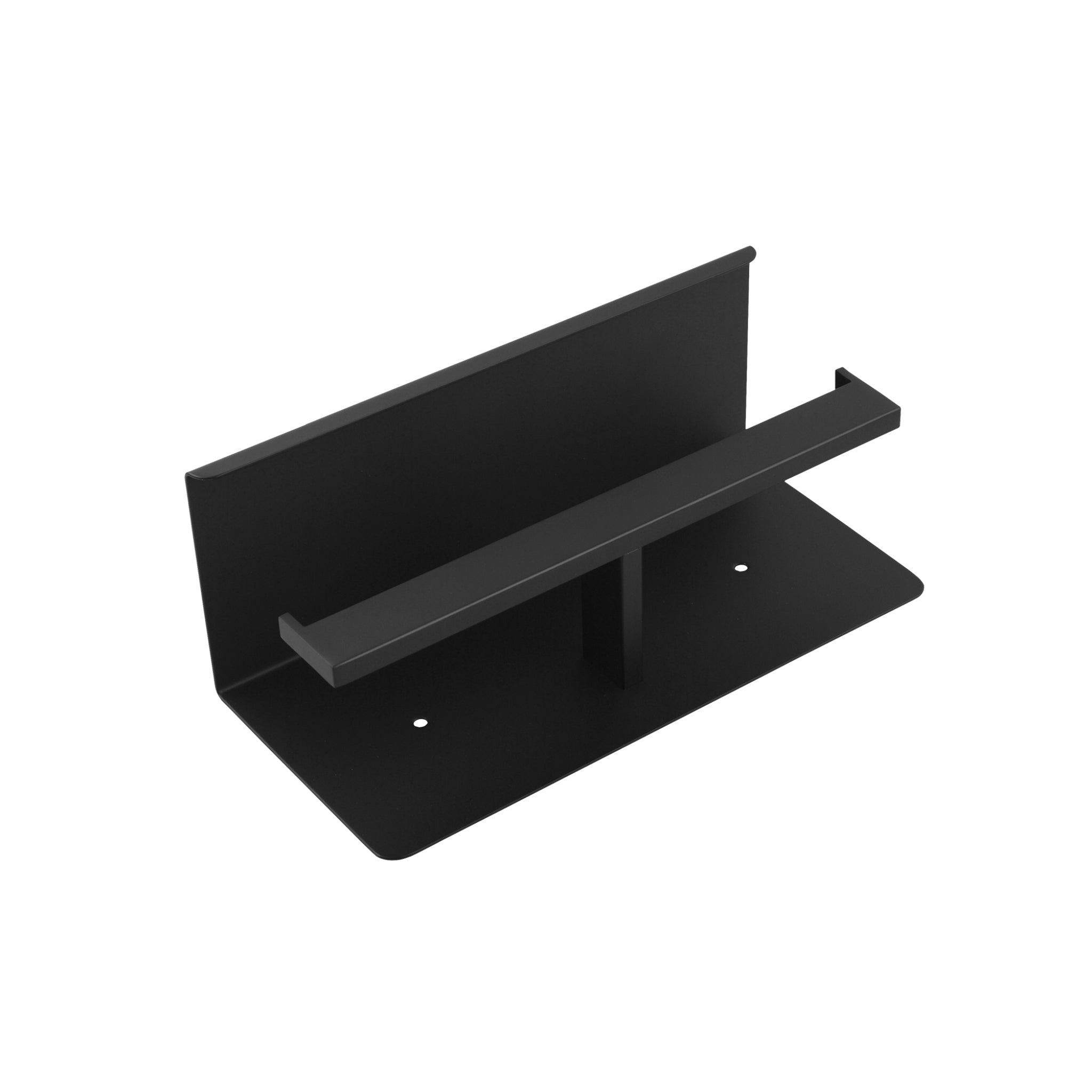 AQUAPERLA IVANO TOILET PAPER HOLDER 250MM BLACK