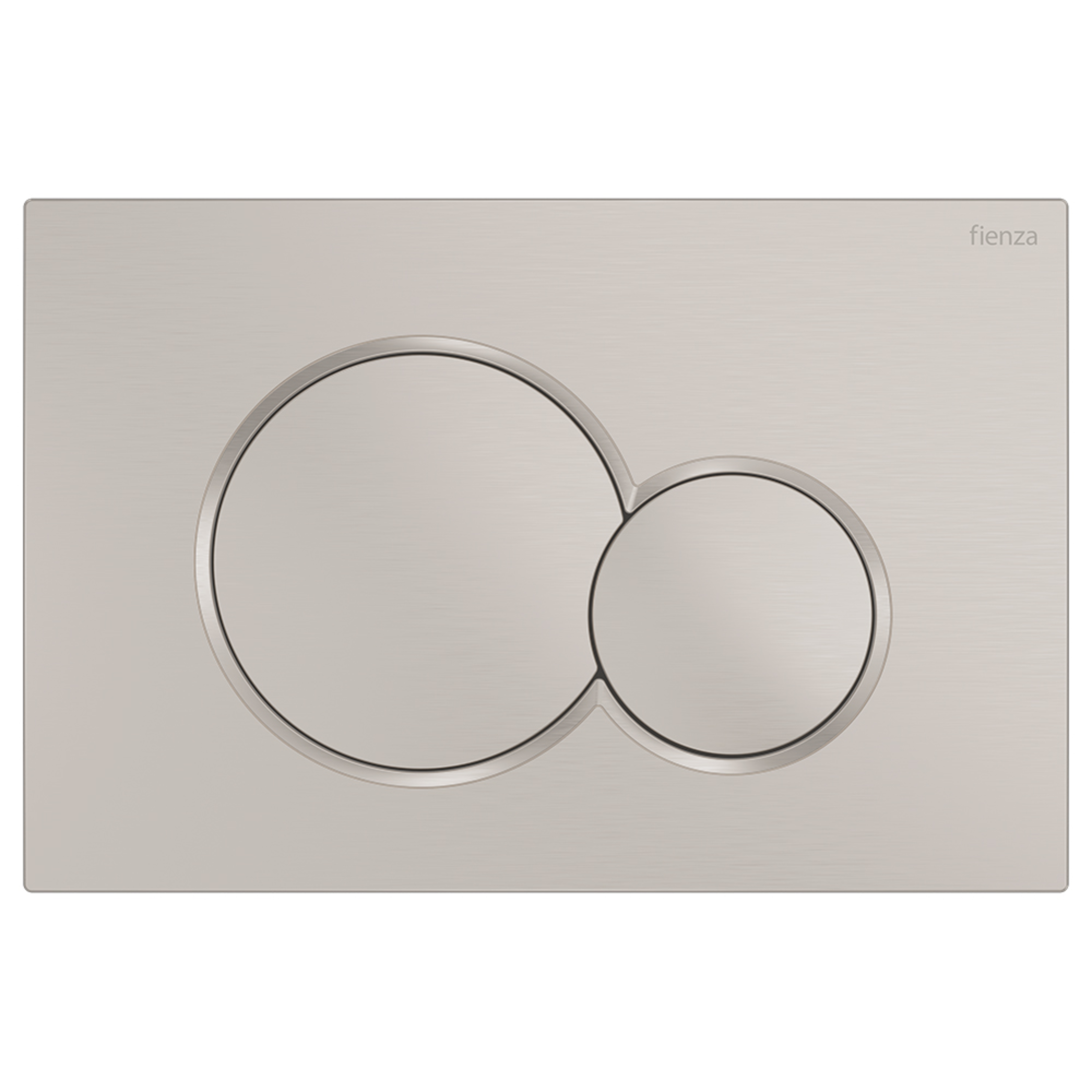 FIENZA SIGMA ROUND BUTTON FLUSH PLATE 246MM BRUSHED NICKEL