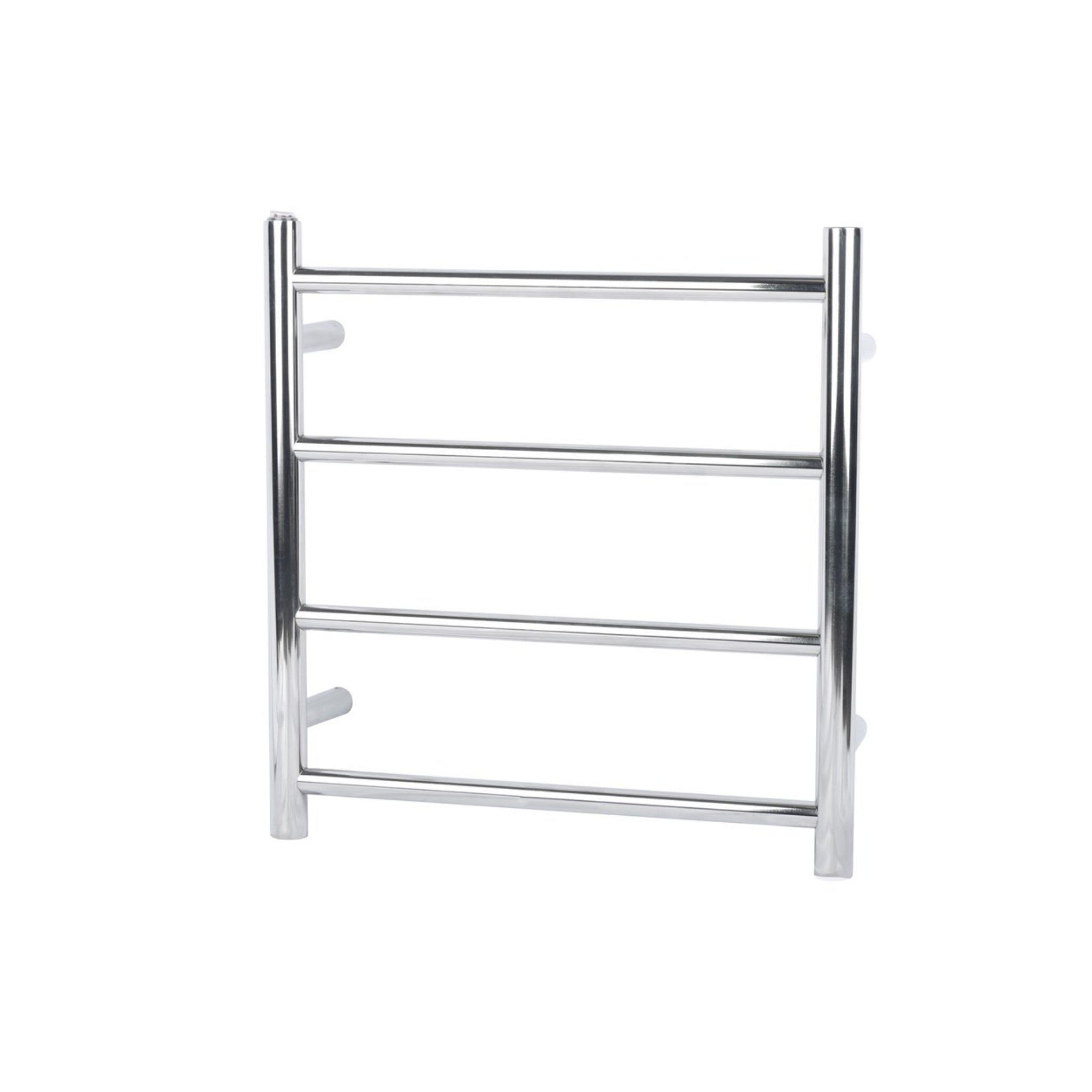 AQUAPERLA 4-BAR ROUND LADDER HEATED TOWEL RAIL CHROME 520MM