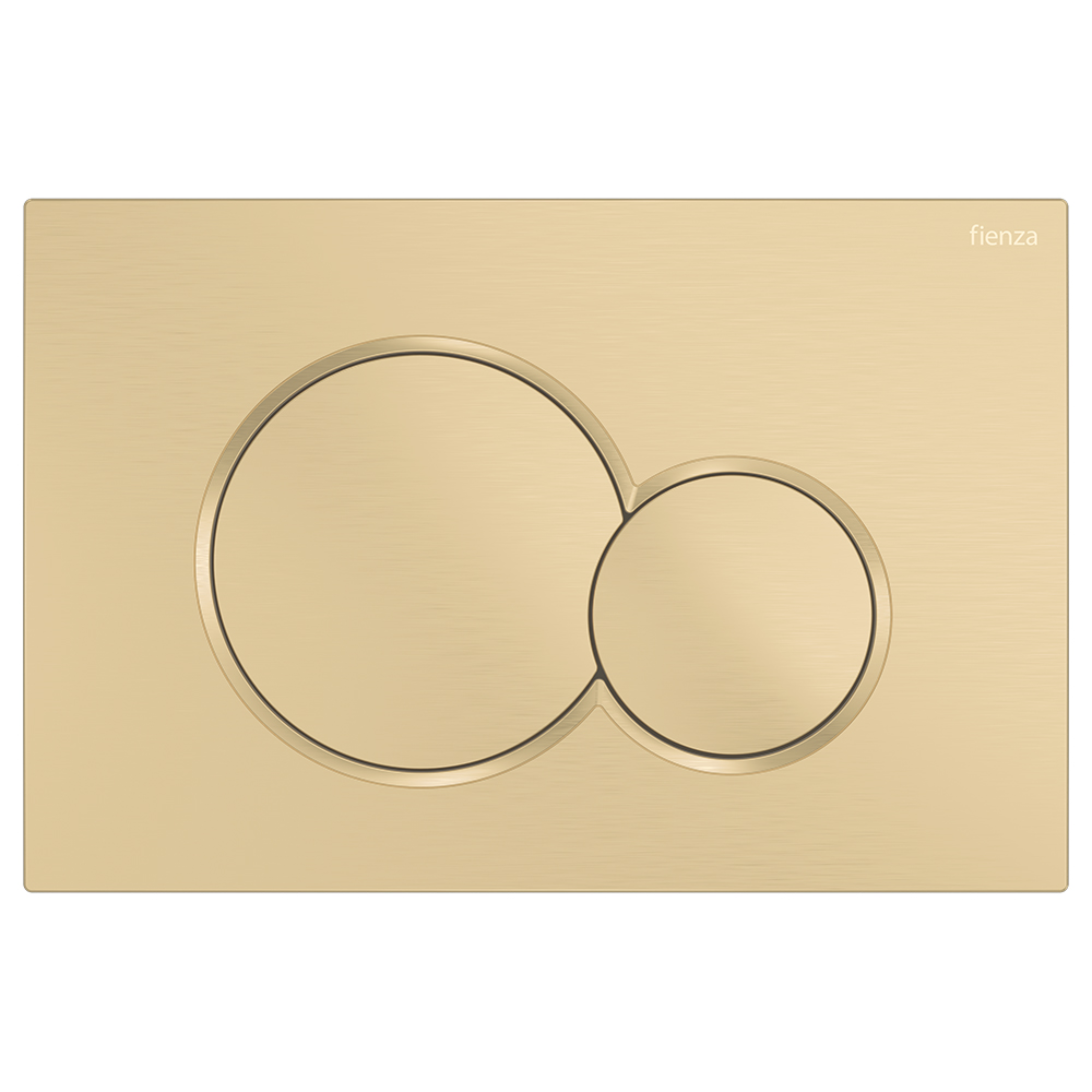 FIENZA SIGMA ROUND BUTTON FLUSH PLATE 246MM URBAN BRASS