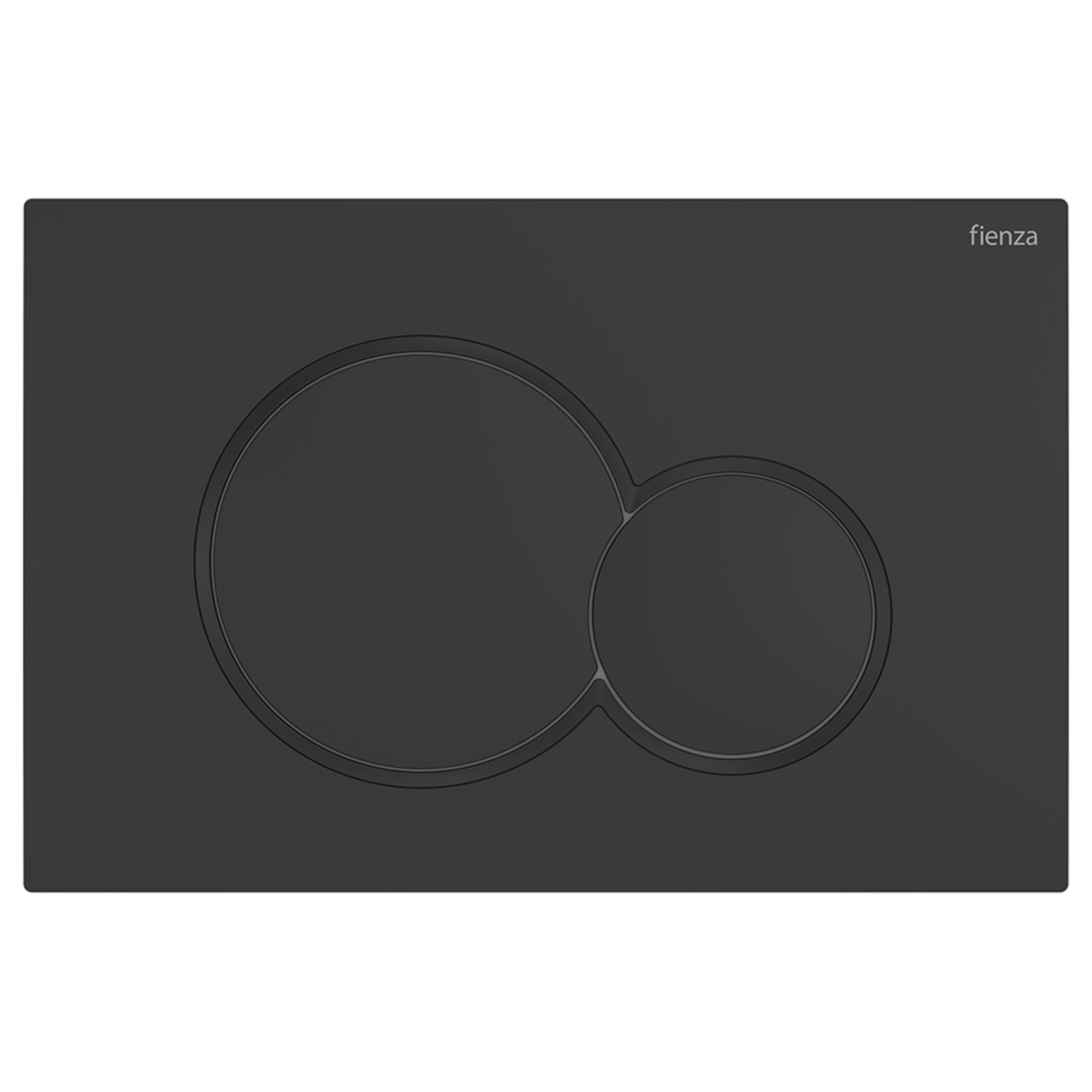 FIENZA SIGMA ROUND BUTTON FLUSH PLATE 246MM MATTE BLACK