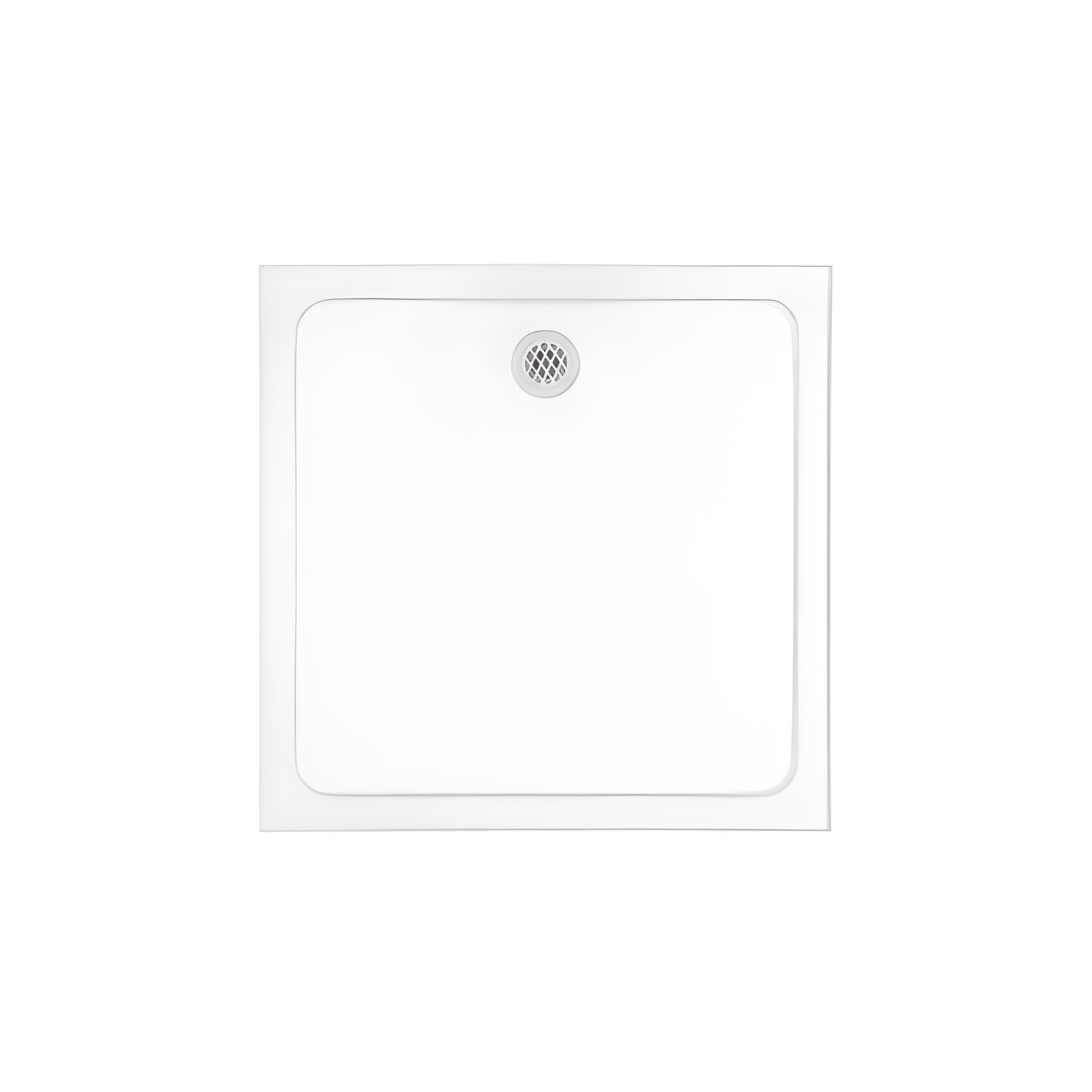 DECINA PRELUDE REAR OUTLET SHOWER BASE GLOSS WHITE (AVAILABLE IN 895MM AND 1000MM)