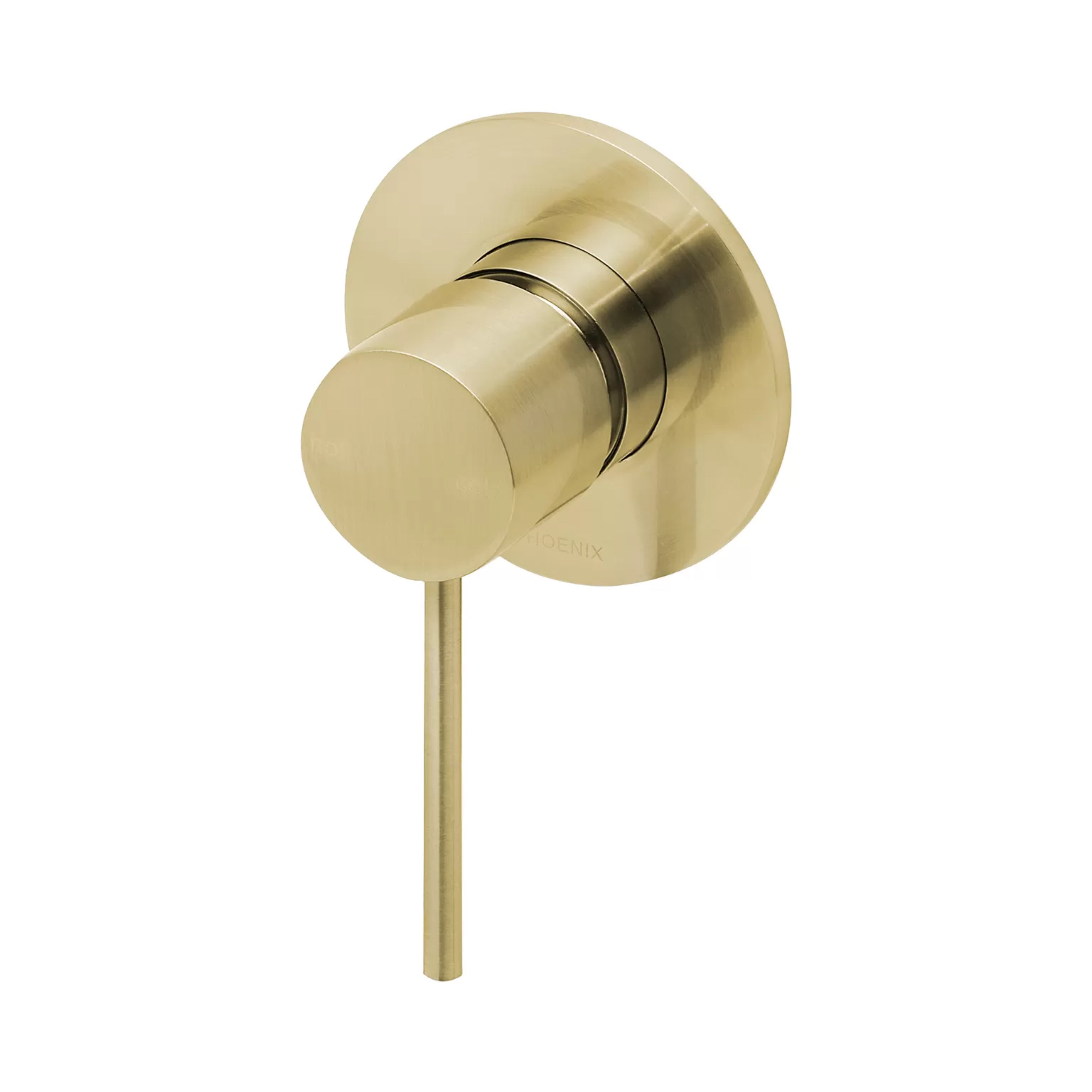 PHOENIX VIVID SLIMLINE SWITCHMIX WALL AND SHOWER MIXER BRUSHED GOLD