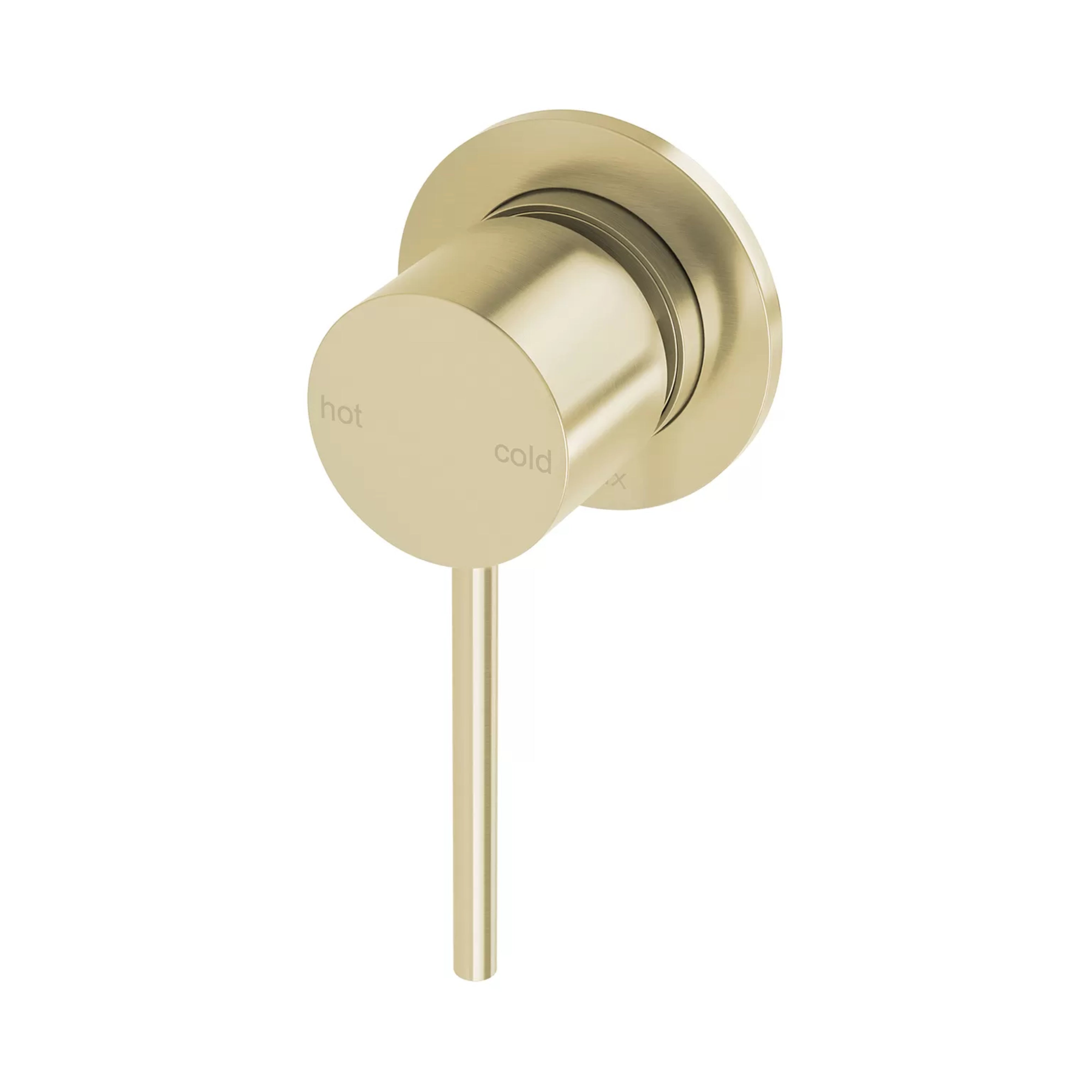 PHOENIX VIVID SLIMLINE SWITCHMIX SHOWER AND WALL MIXER 60MM BACKPLATE BRUSHED GOLD