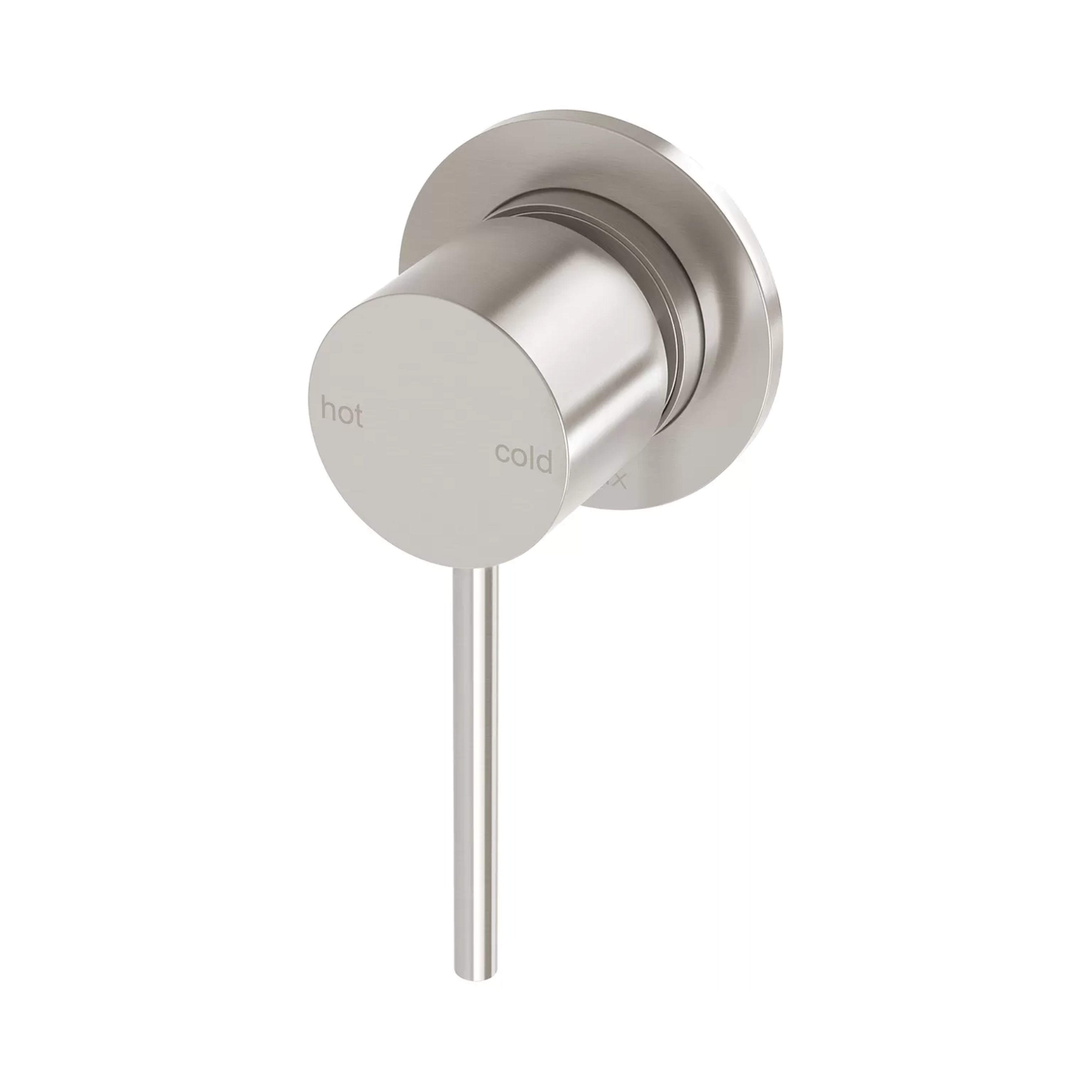 PHOENIX VIVID SLIMLINE SWITCHMIX SHOWER AND WALL MIXER 60MM BACKPLATE BRUSHED NICKEL