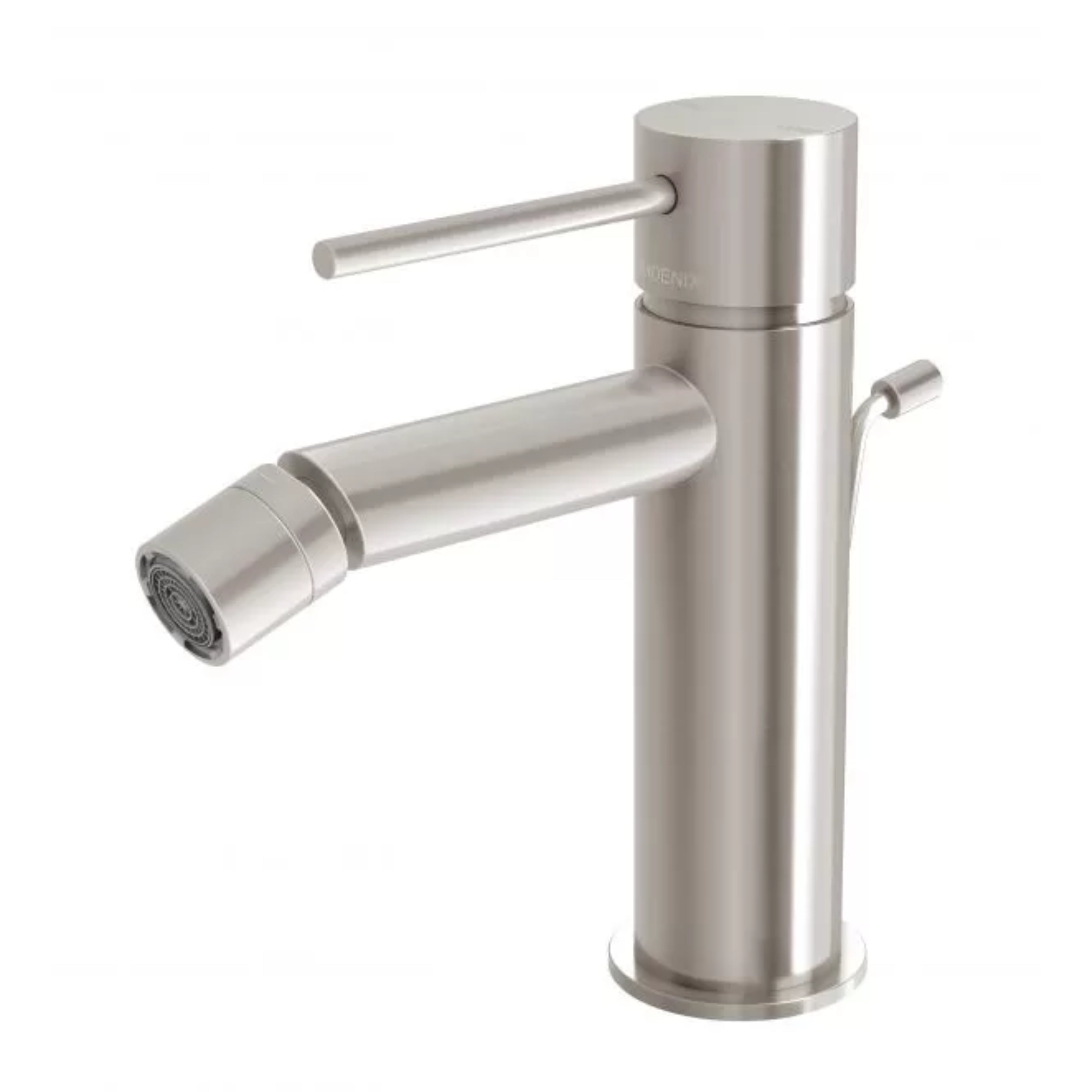 PHOENIX VIVID SLIMLINE BIDET MIXER WITH POP-UP WASTE 166MM BRUSHED NICKEL