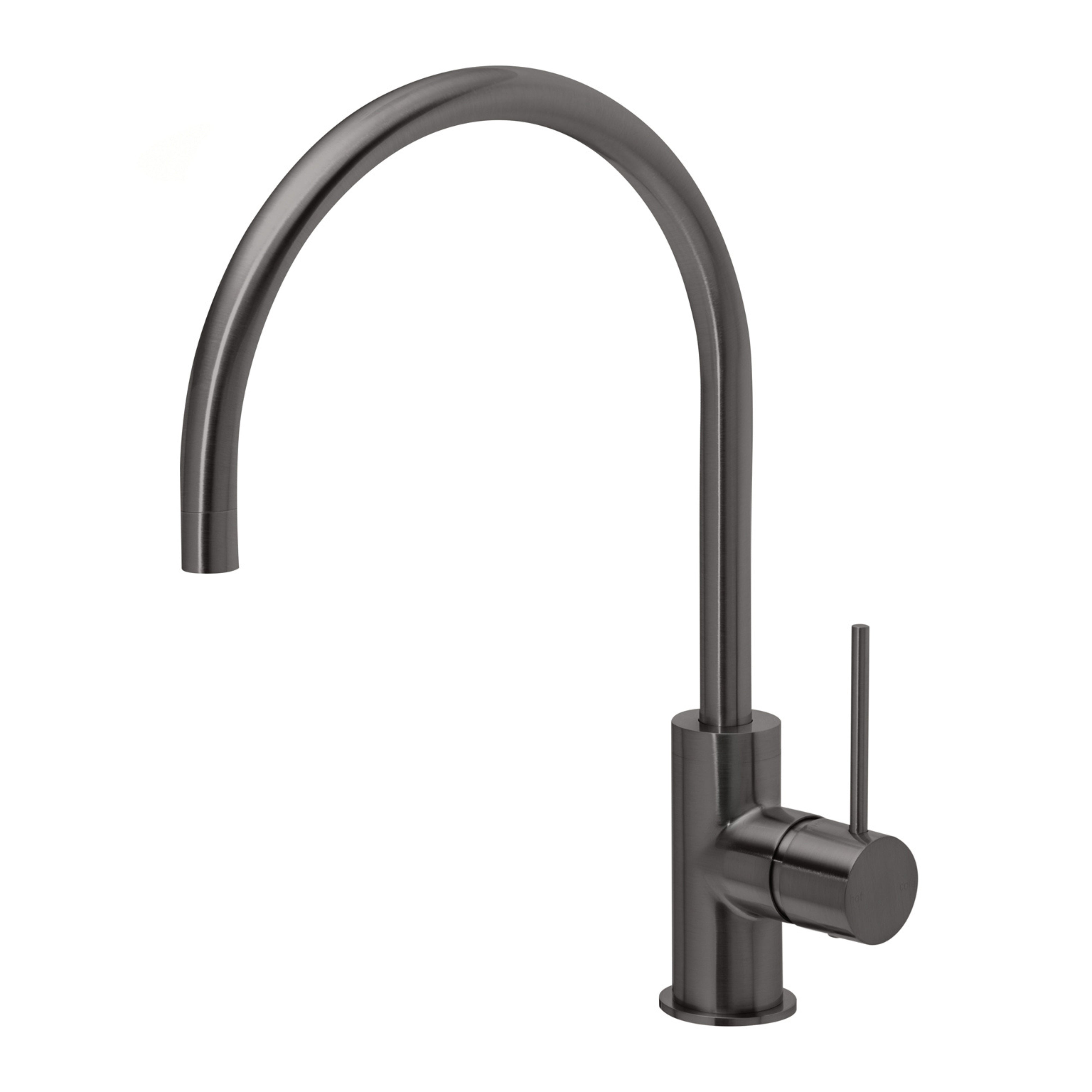 PHOENIX VIVID SLIMLINE SINK MIXER GOOSENECK 220MM BRUSHED CARBON