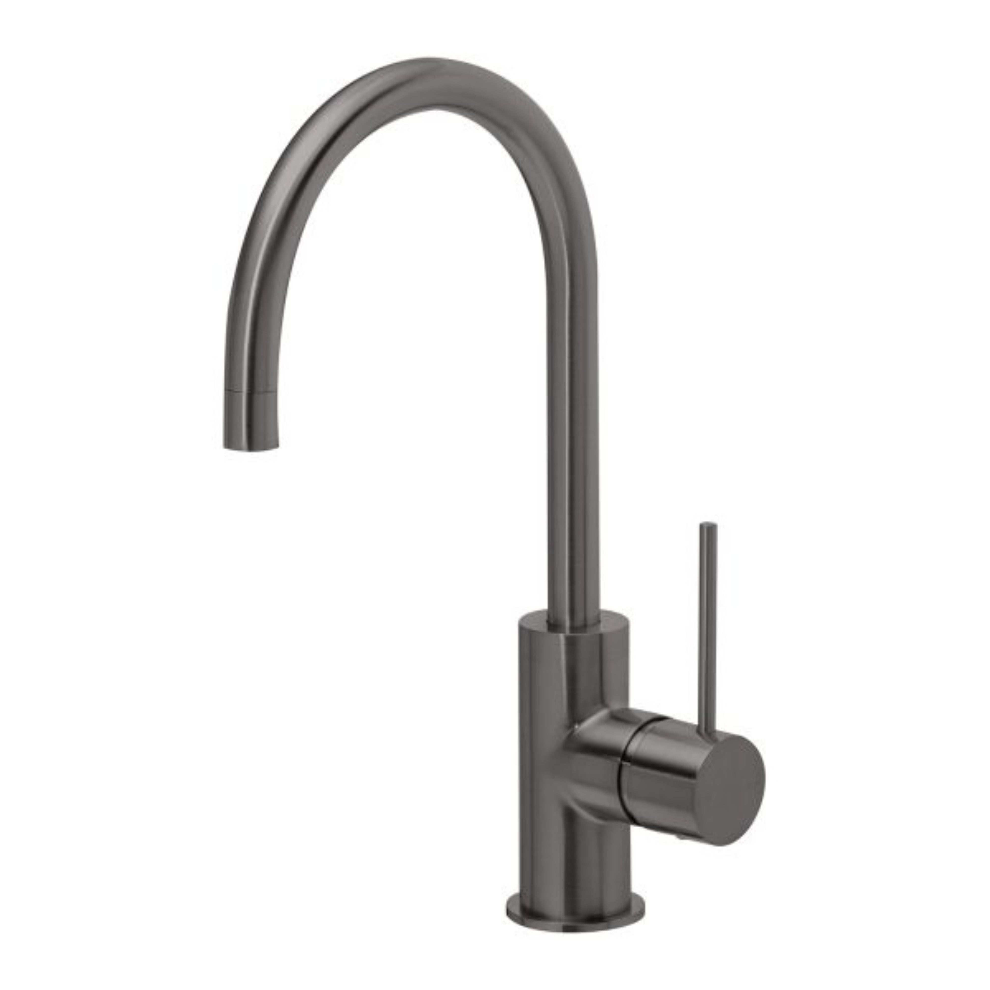 PHOENIX VIVID SLIMLINE SINK MIXER GOOSENECK 160MM BRUSHED CARBON