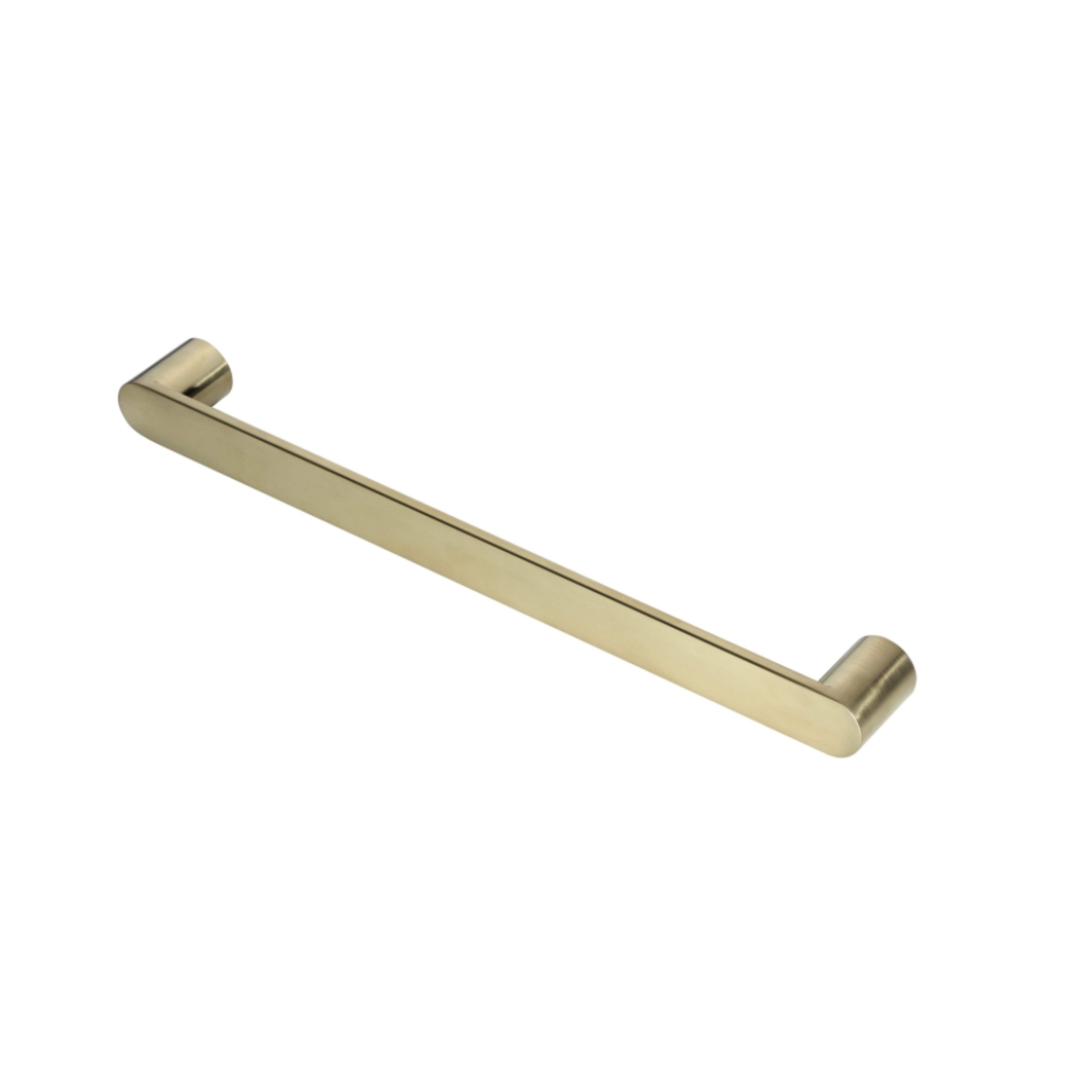 HEIRLOOM STRATA ANNEX HEATED SINGLE TOWEL RAIL BRUSHED BRASS 632MM