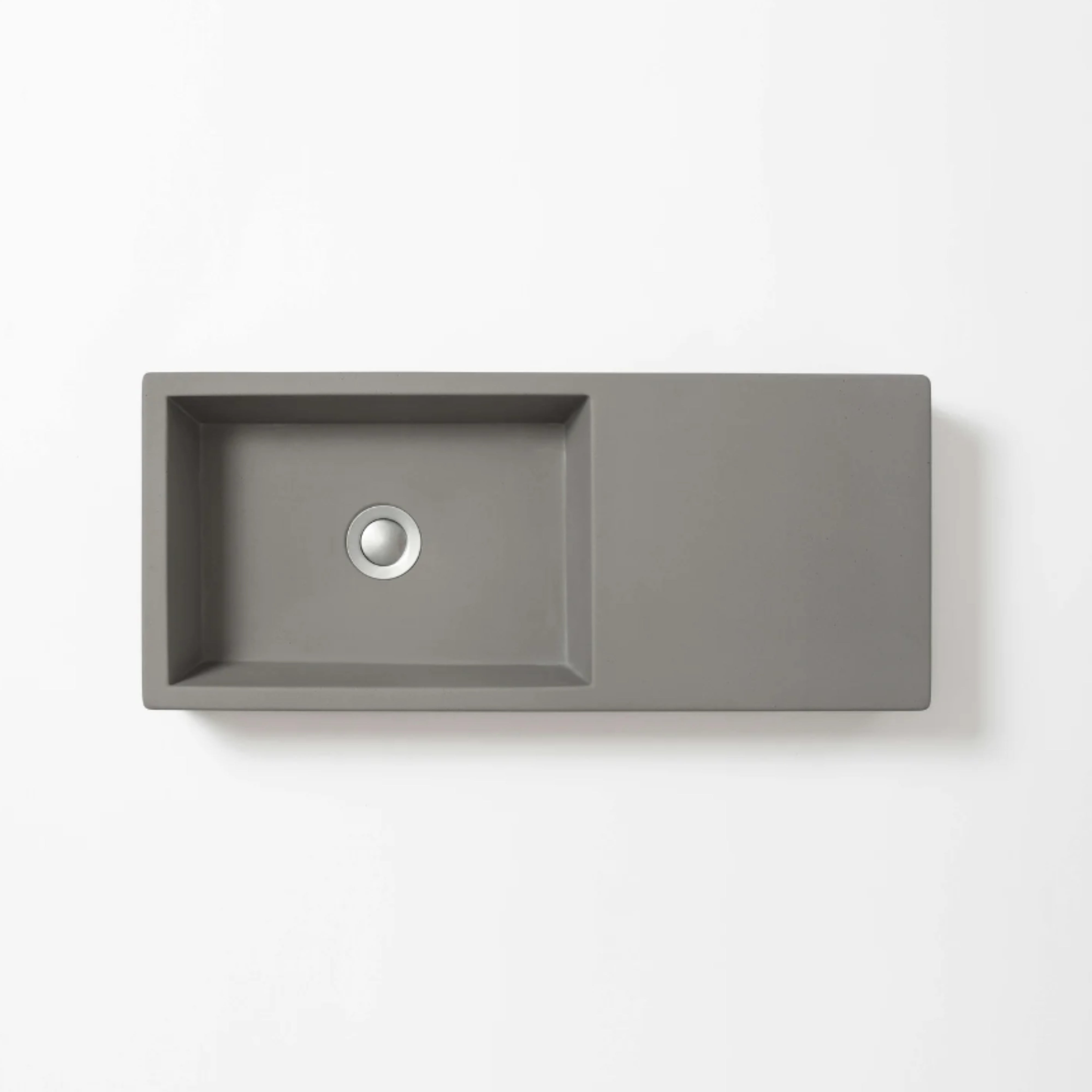 CONCRETE STUDIO WEERLO COMPACT CONCRETE BASIN MID GREY 610MM