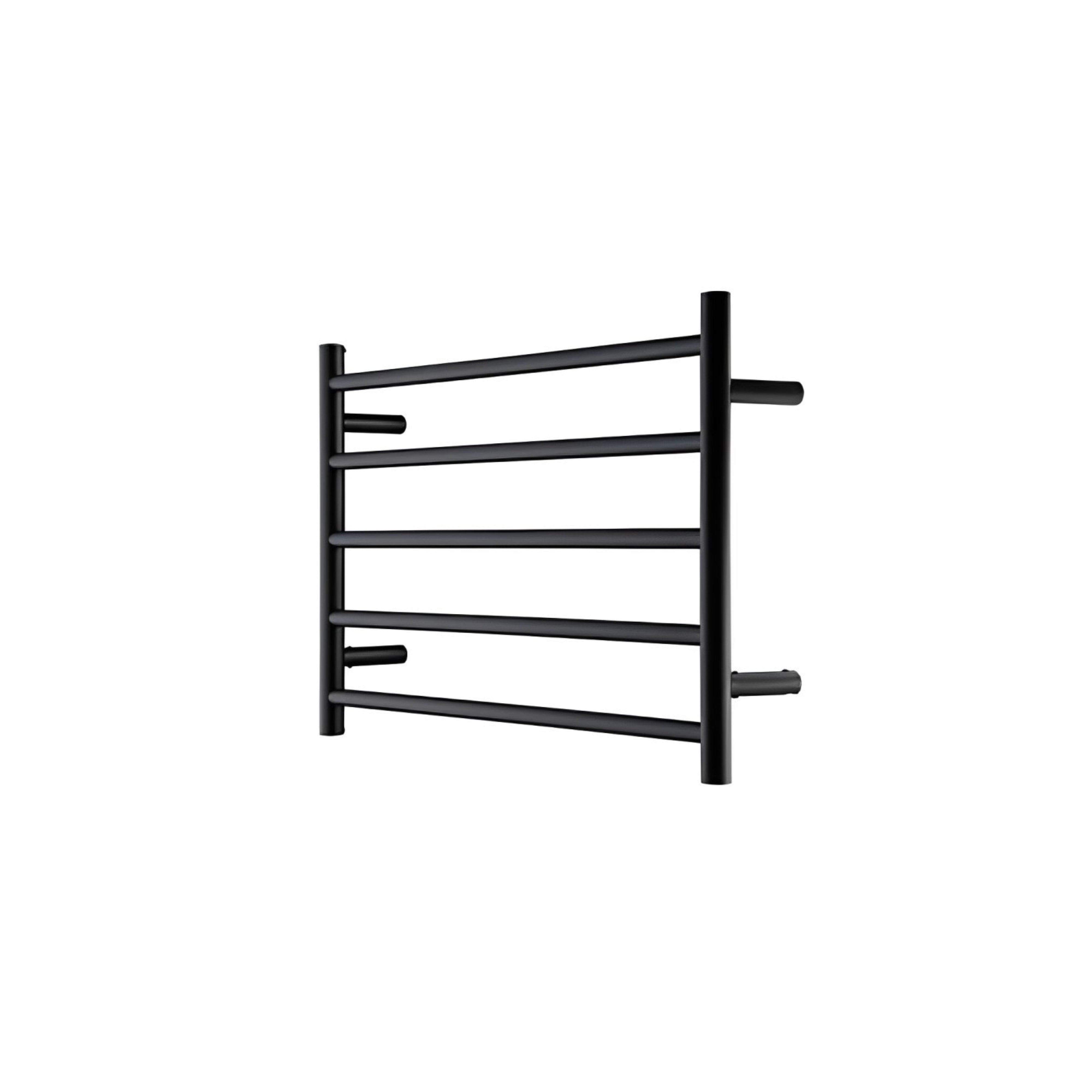 HEIRLOOM GENESIS EXTENDED HEATED TOWEL RAIL NERO BLACK 510MM