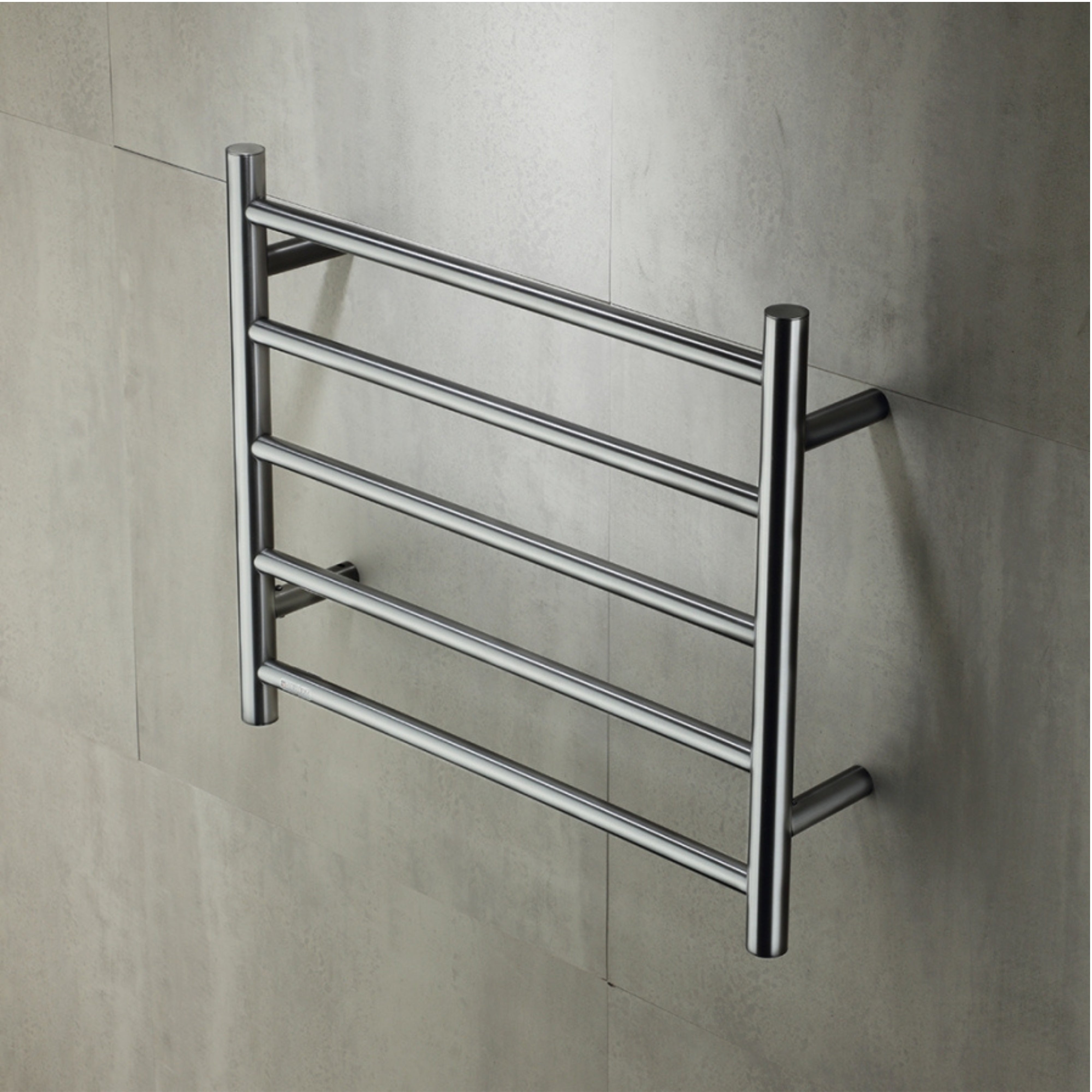 HEIRLOOM GENESIS HEATED TOWEL RAIL GUN METAL 510MM