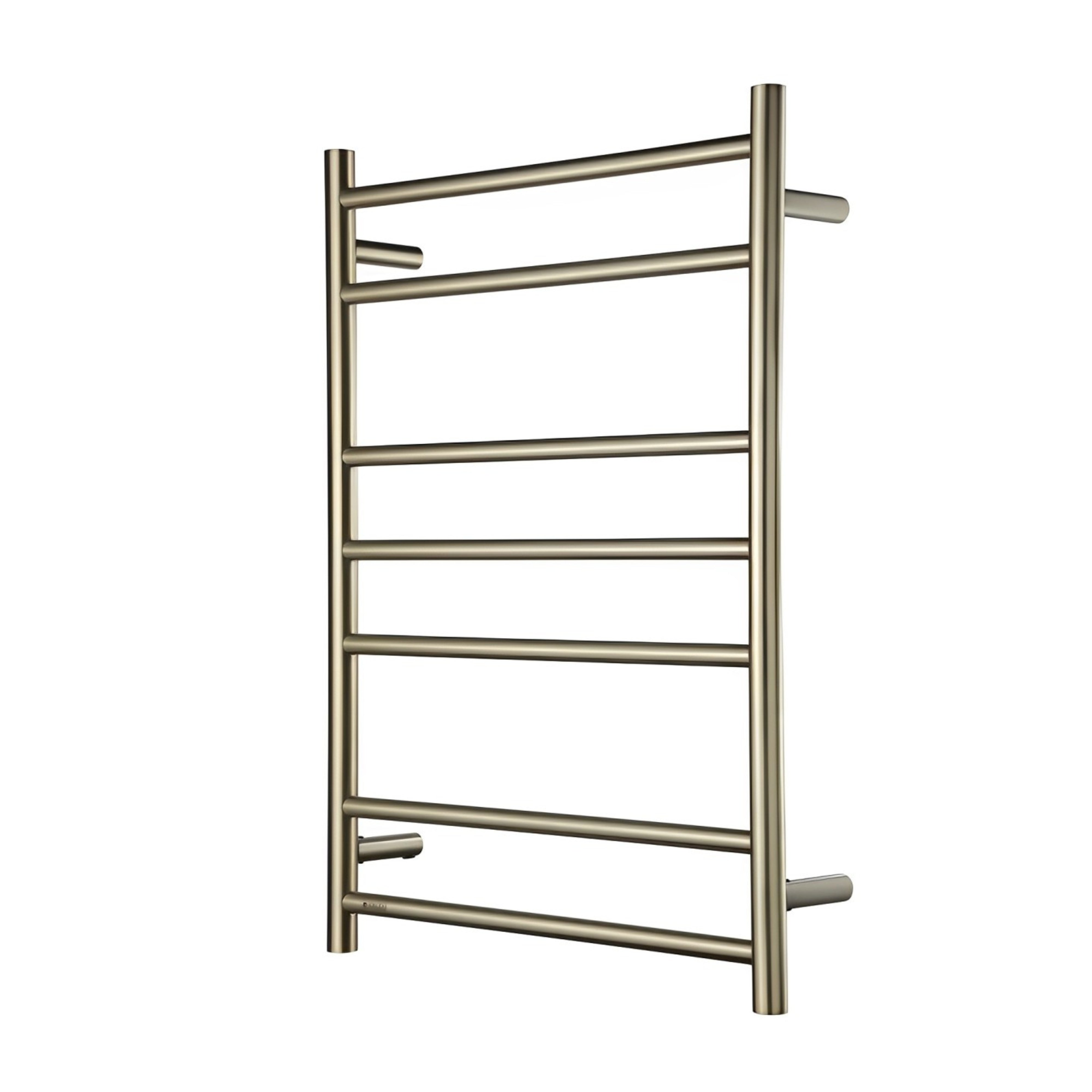 HEIRLOOM GENESIS HEATED TOWEL RAIL BRUSHED BRASS 825MM