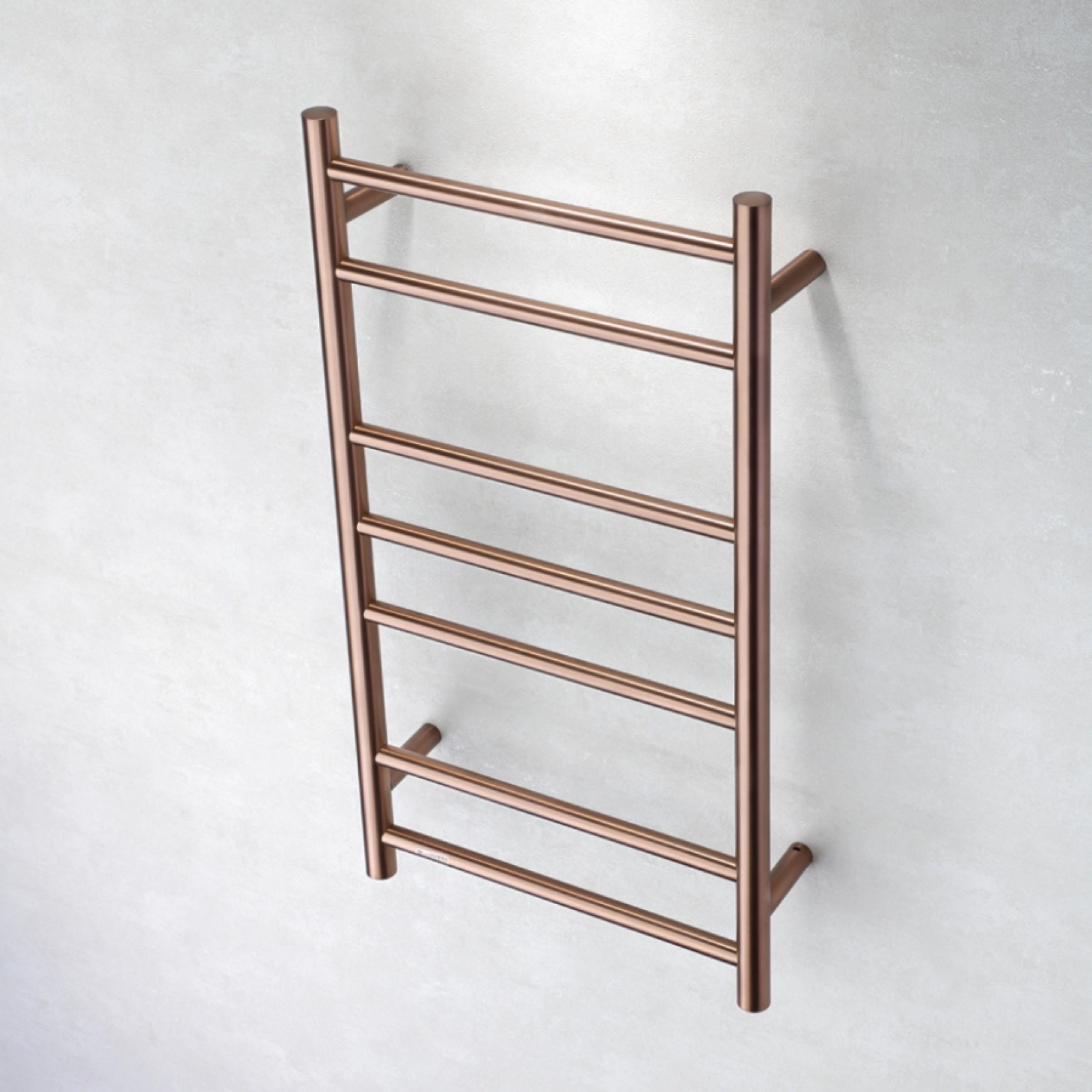 HEIRLOOM GENESIS HEATED TOWEL RAIL BRUSHED COPPER 825MM