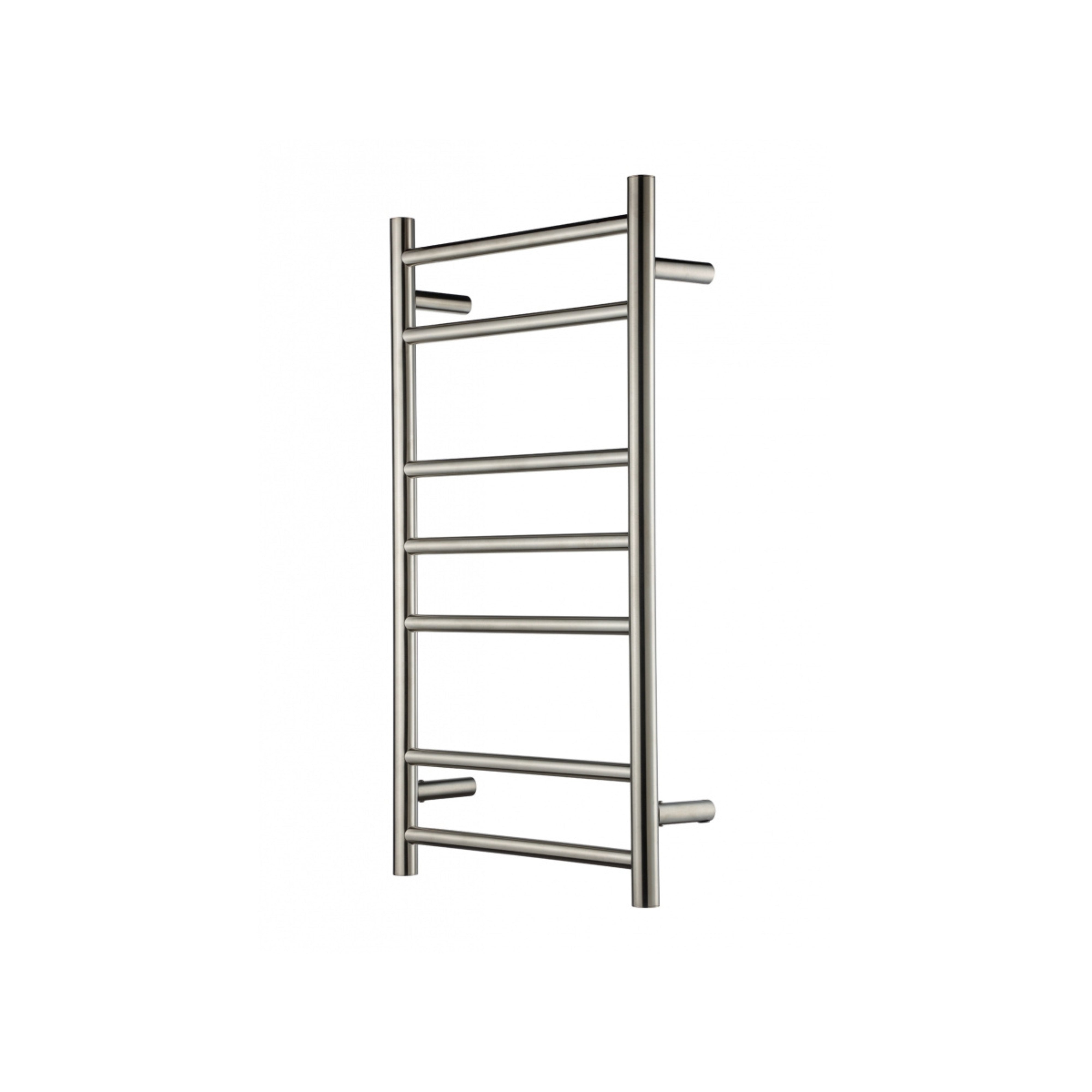 HEIRLOOM GENESIS SLIMLINE HEATED TOWEL RAIL BRUSHED NICKEL 825MM