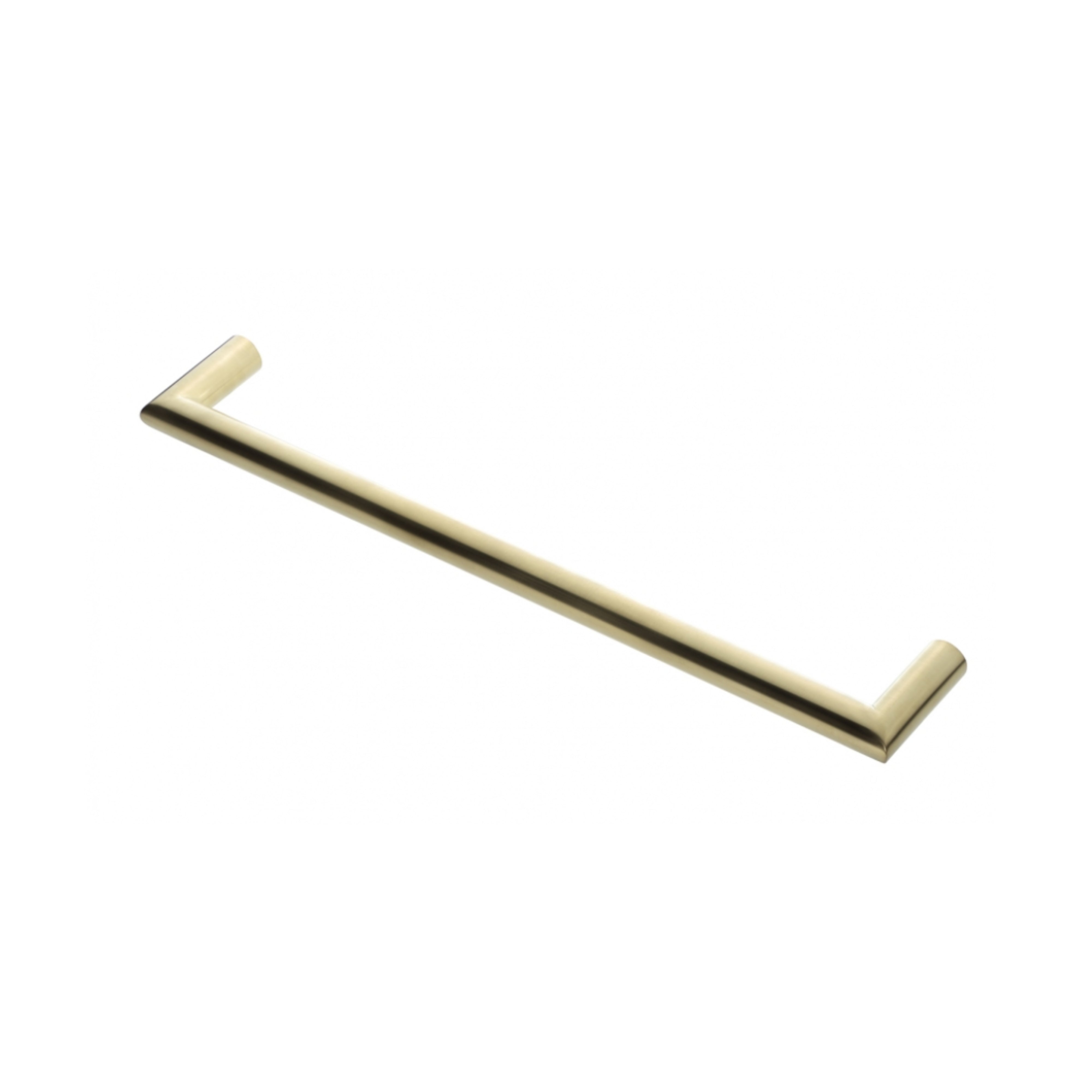 HEIRLOOM STRATA GENESIS SLIMLINE HEATED SINGLE TOWEL RAIL BRUSHED BRASS 460MM