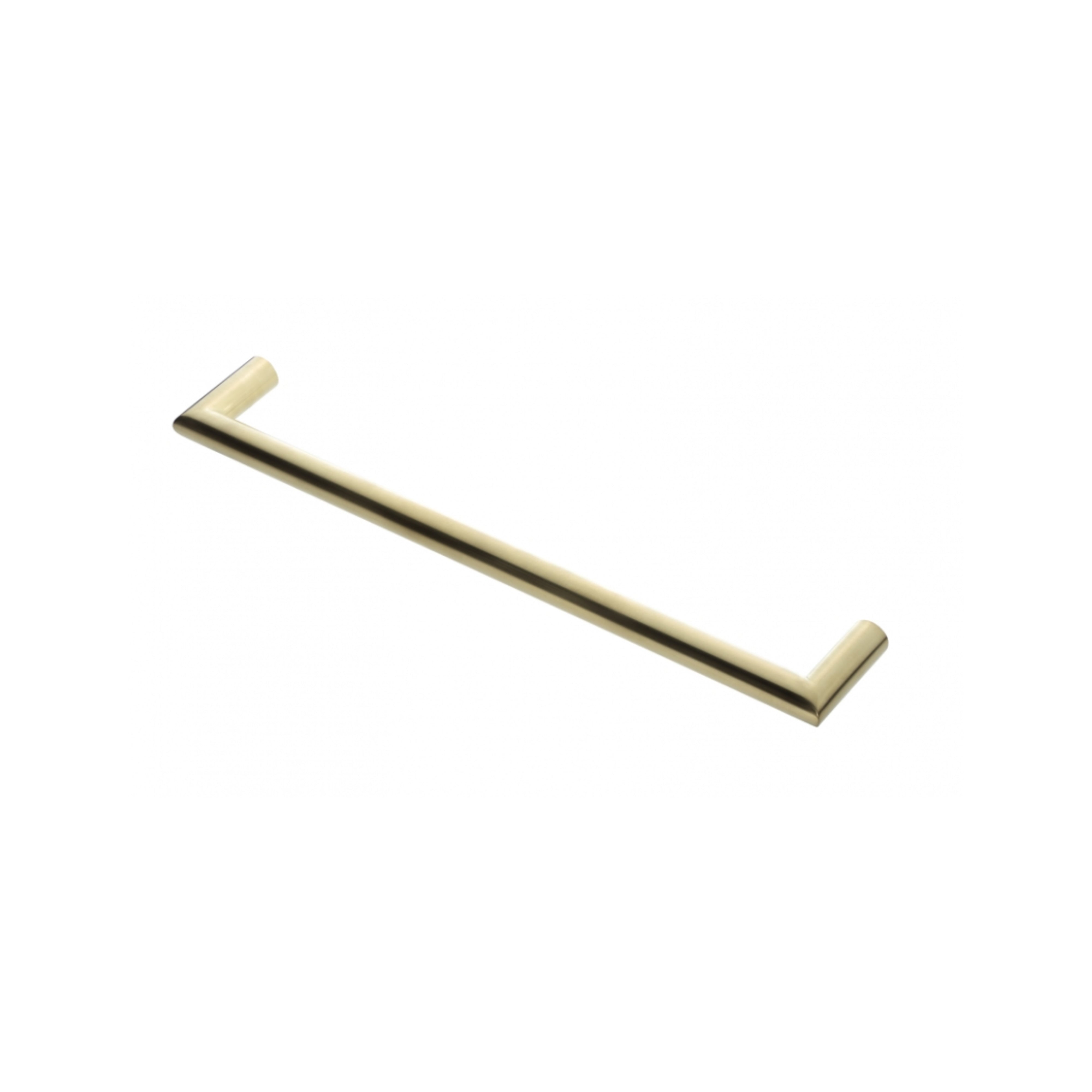 HEIRLOOM STRATA GENESIS HEATED SINGLE TOWEL RAIL BRUSHED BRASS 632MM