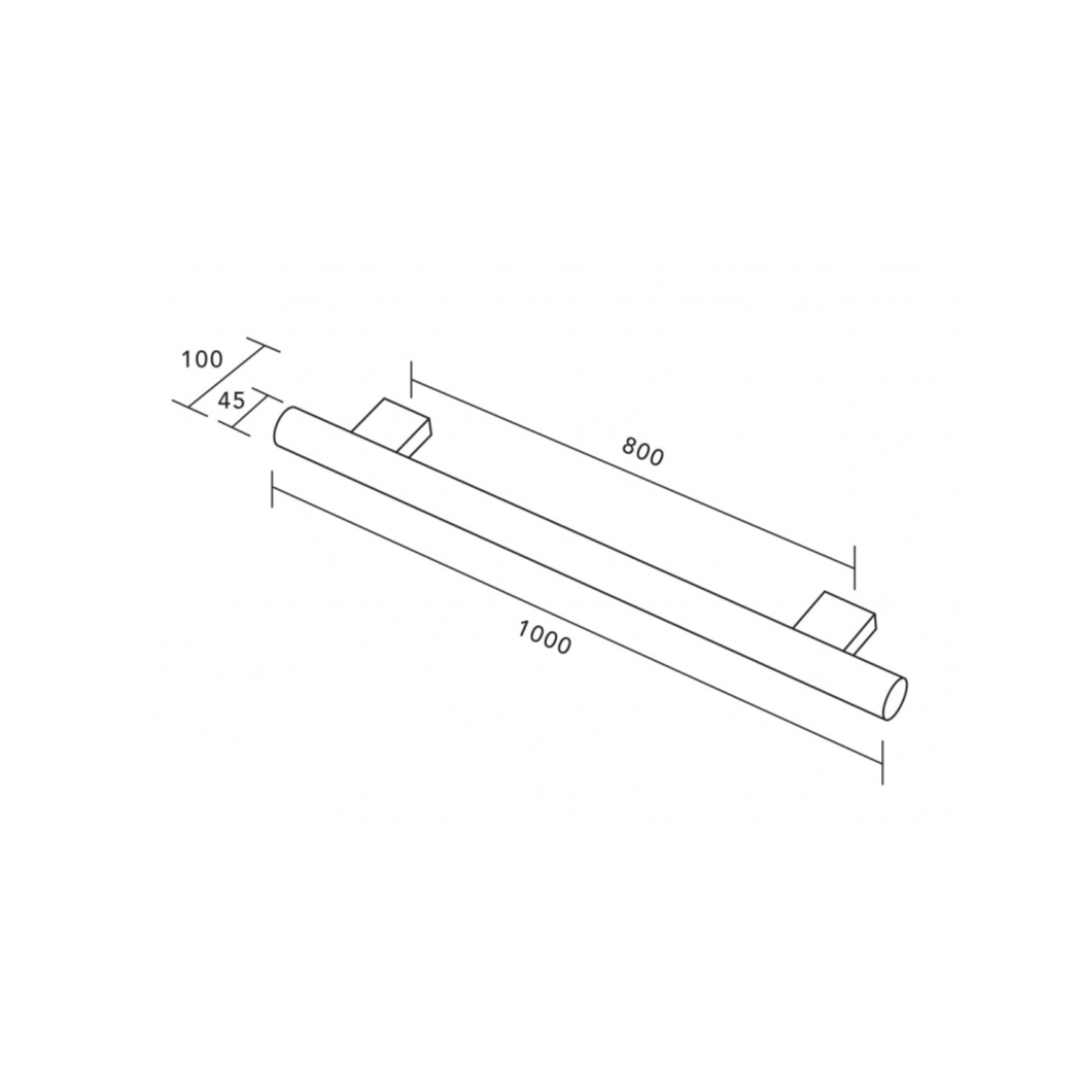 HEIRLOOM HEIKO POLE HEATED SINGLE TOWEL RAIL BRUSHED COPPER 1000MM