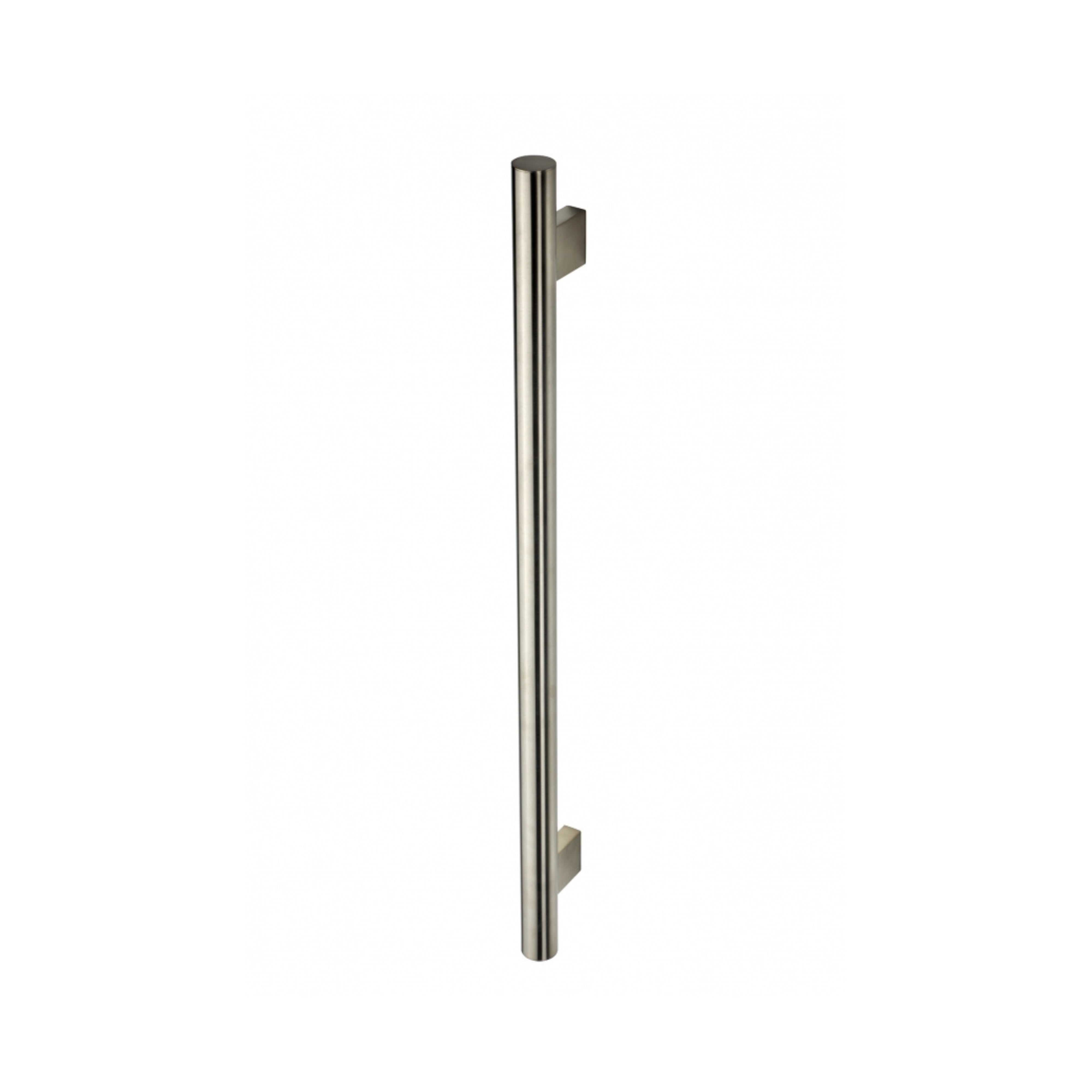 HEIRLOOM HEIKO POLE HEATED SINGLE TOWEL RAIL BRUSHED NICKEL 1000MM