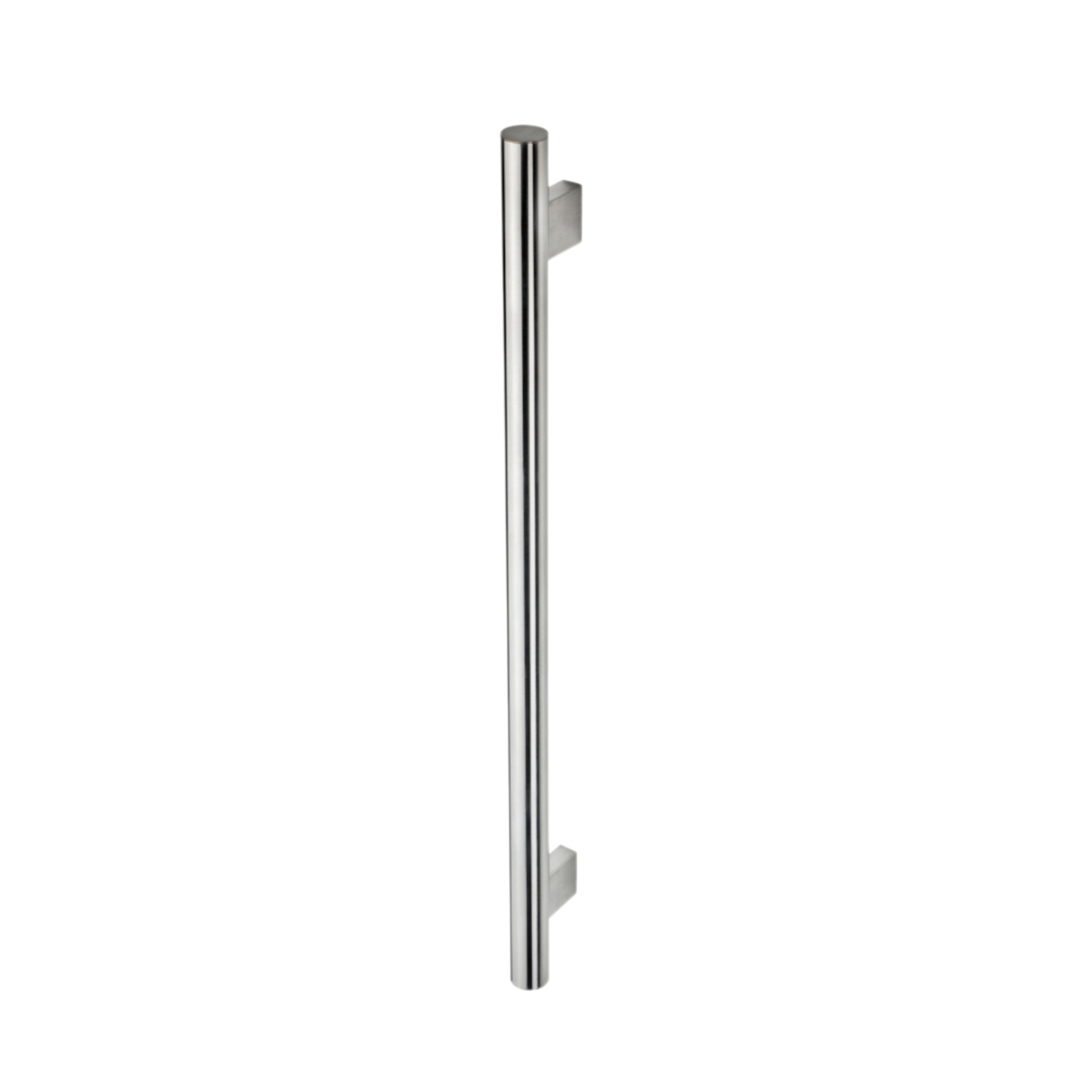 HEIRLOOM HEIKO POLE HEATED SINGLE TOWEL RAIL BRUSHED STAINLESS STEEL 850MM