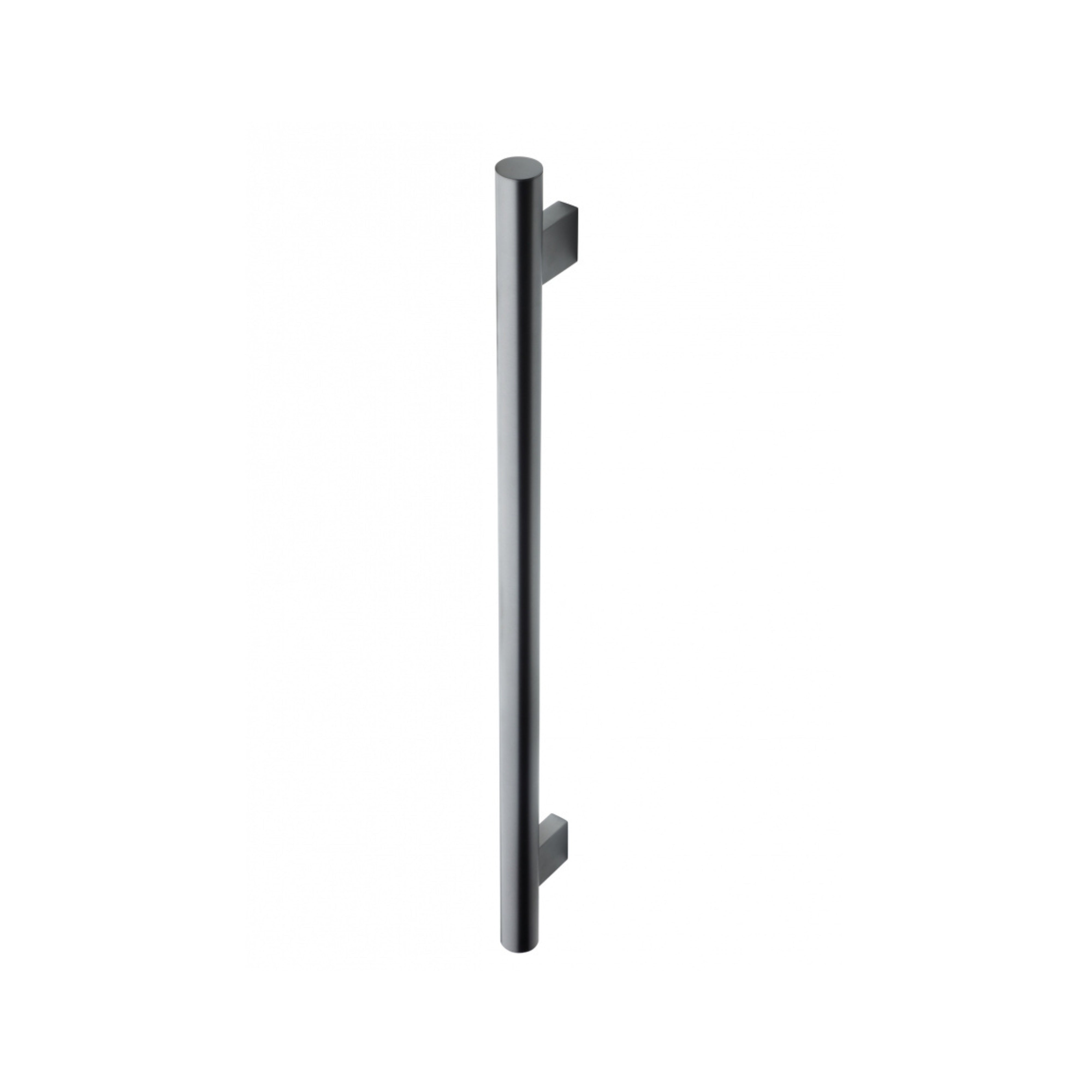 HEIRLOOM HEIKO POLE HEATED SINGLE TOWEL RAIL GUN METAL 850MM