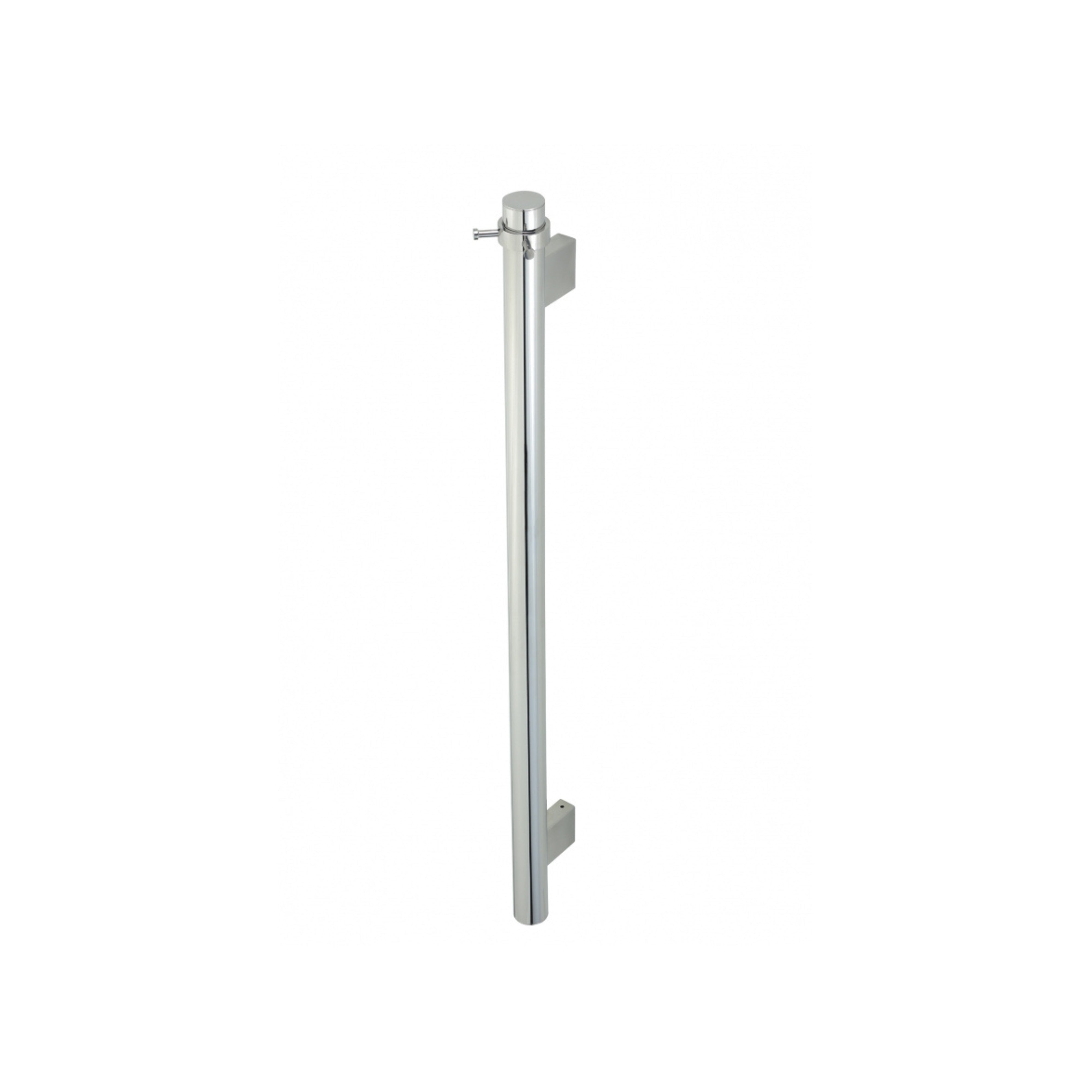 HEIRLOOM HEIKO POLE AND ROBE HOOK HEATED SINGLE TOWEL RAIL STAINLESS STEEL 1000MM