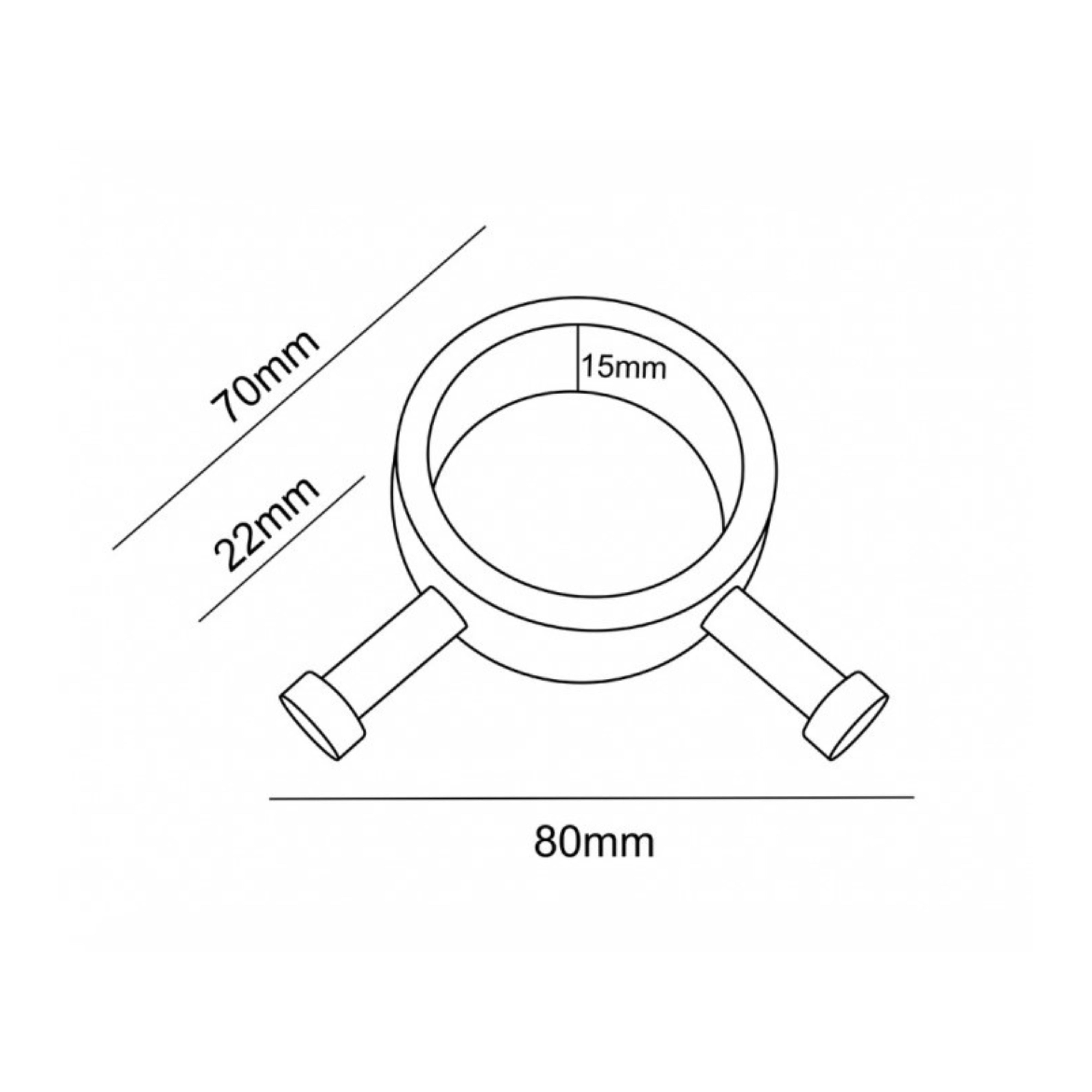 HEIRLOOM HEIKO POLE ROBE HOOK STAINLESS STEEL